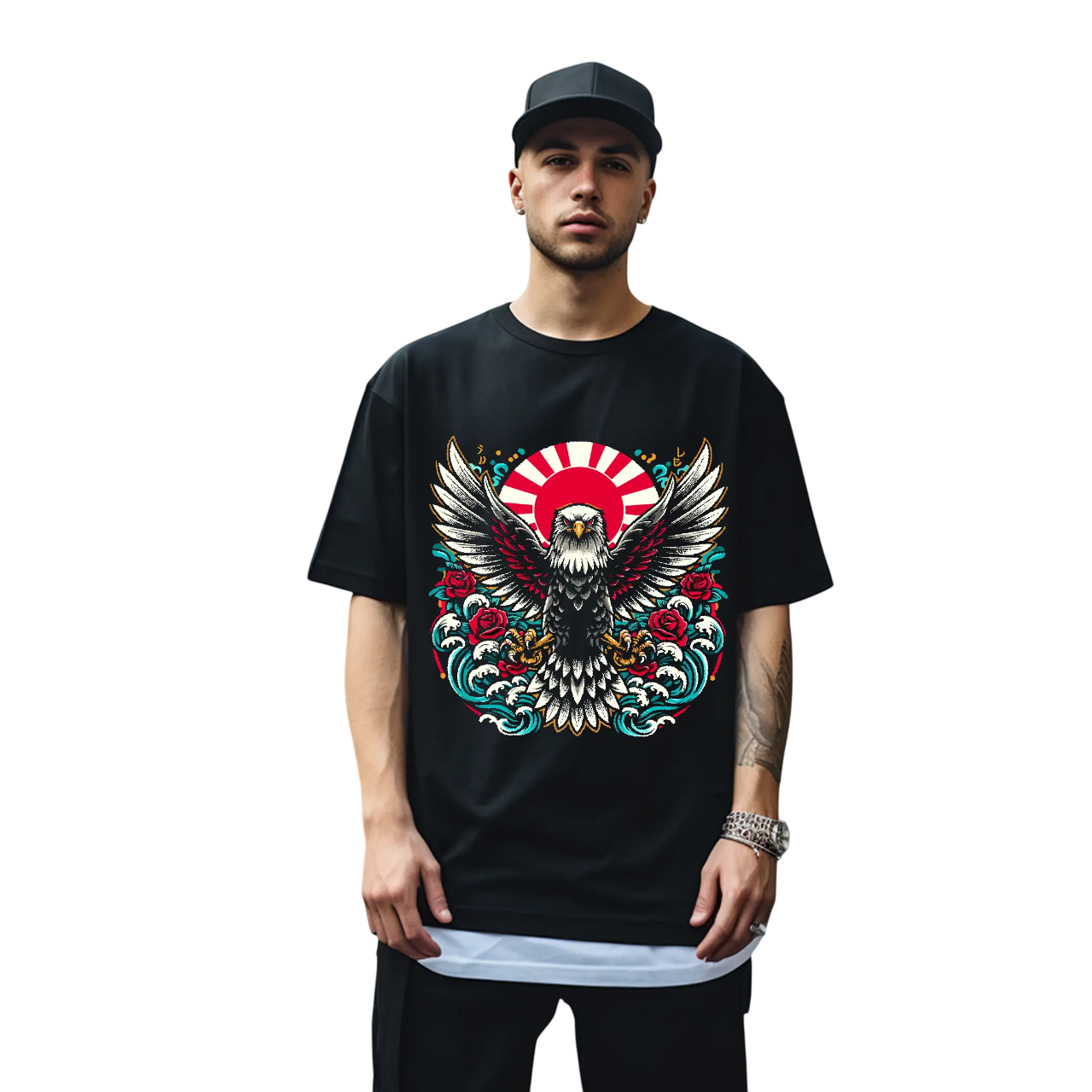 Polera Estilo Urbano - Aguila -0