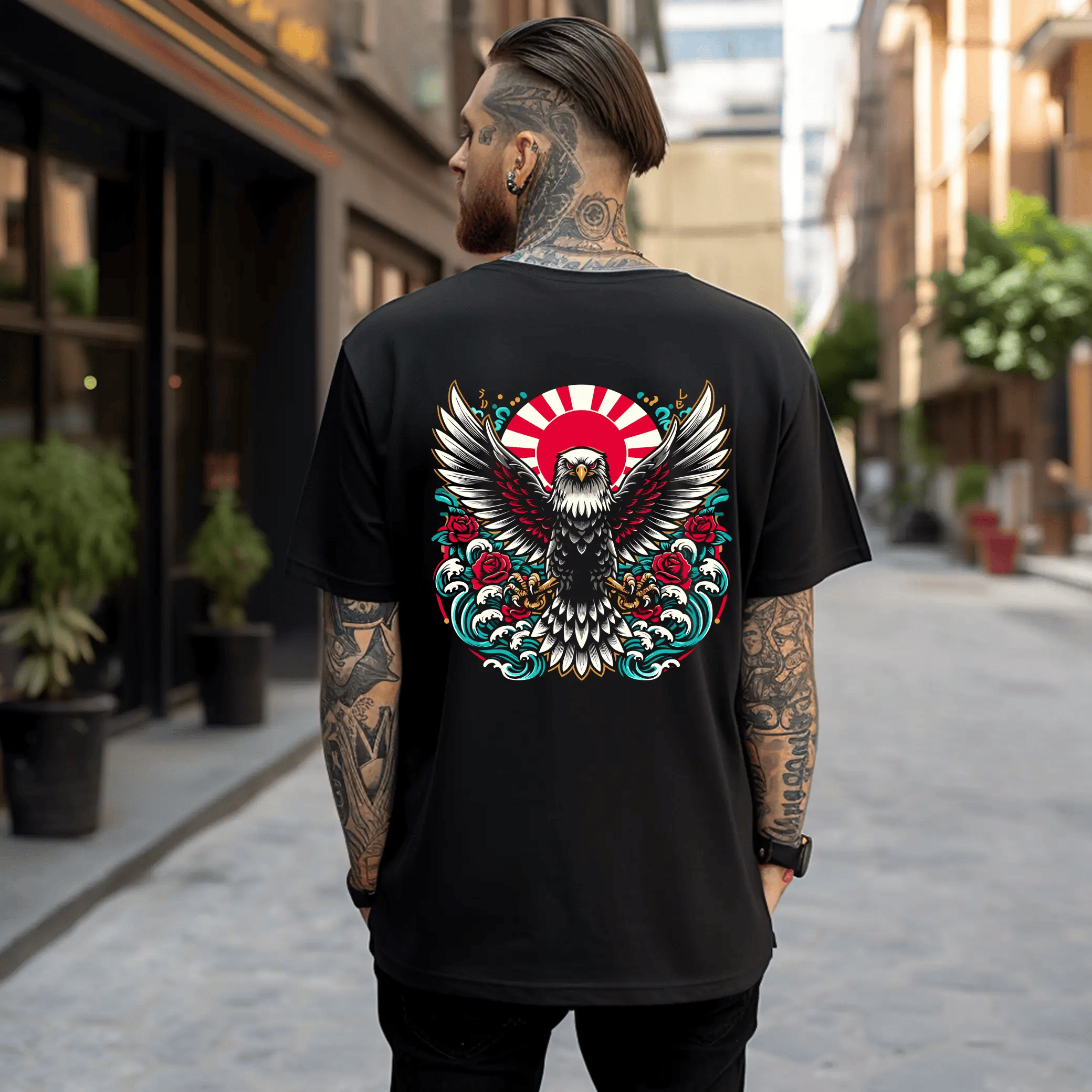 Polera Estilo Urbano - Aguila -1