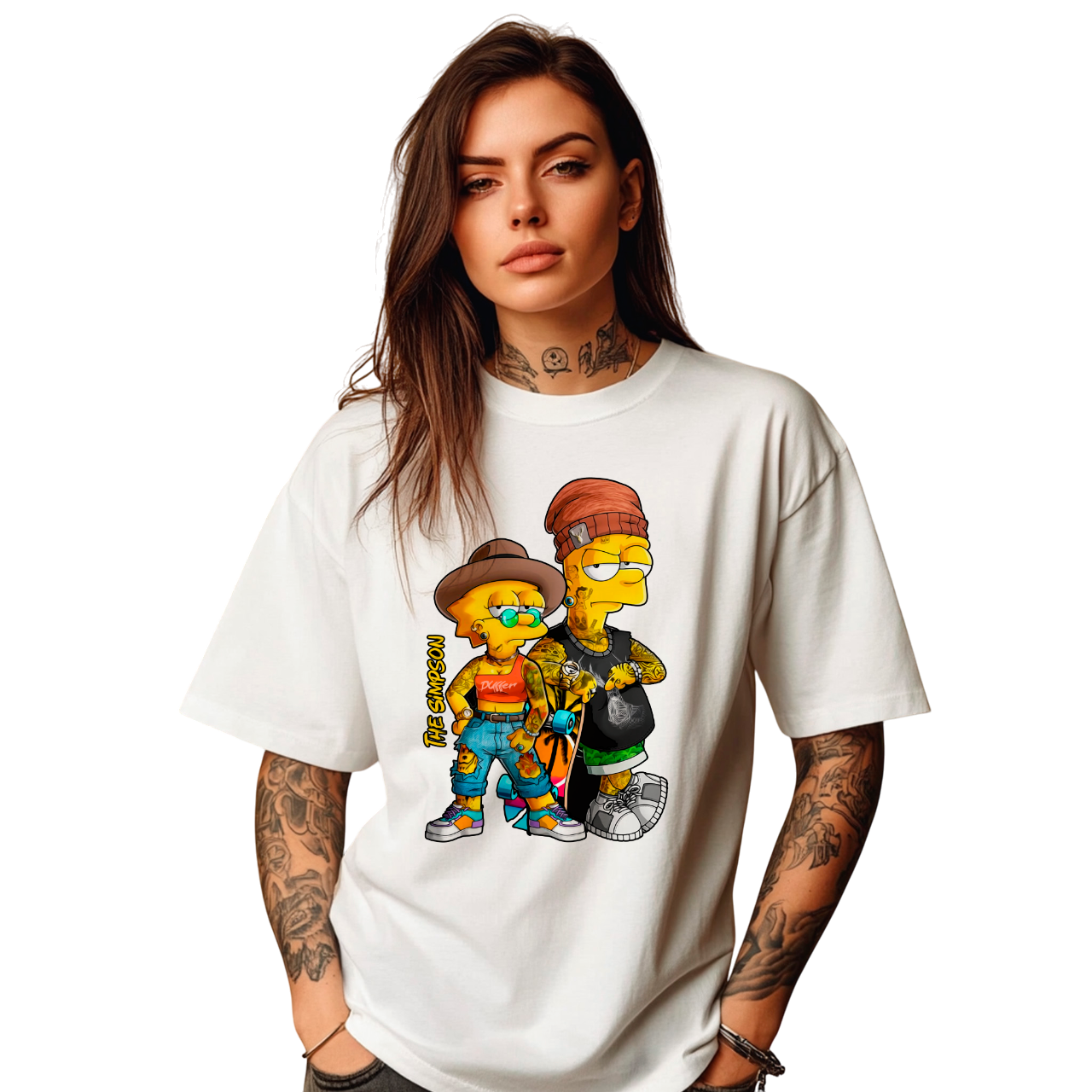 Polera Bart y Lisa Simpson - Estilo Urbano-2