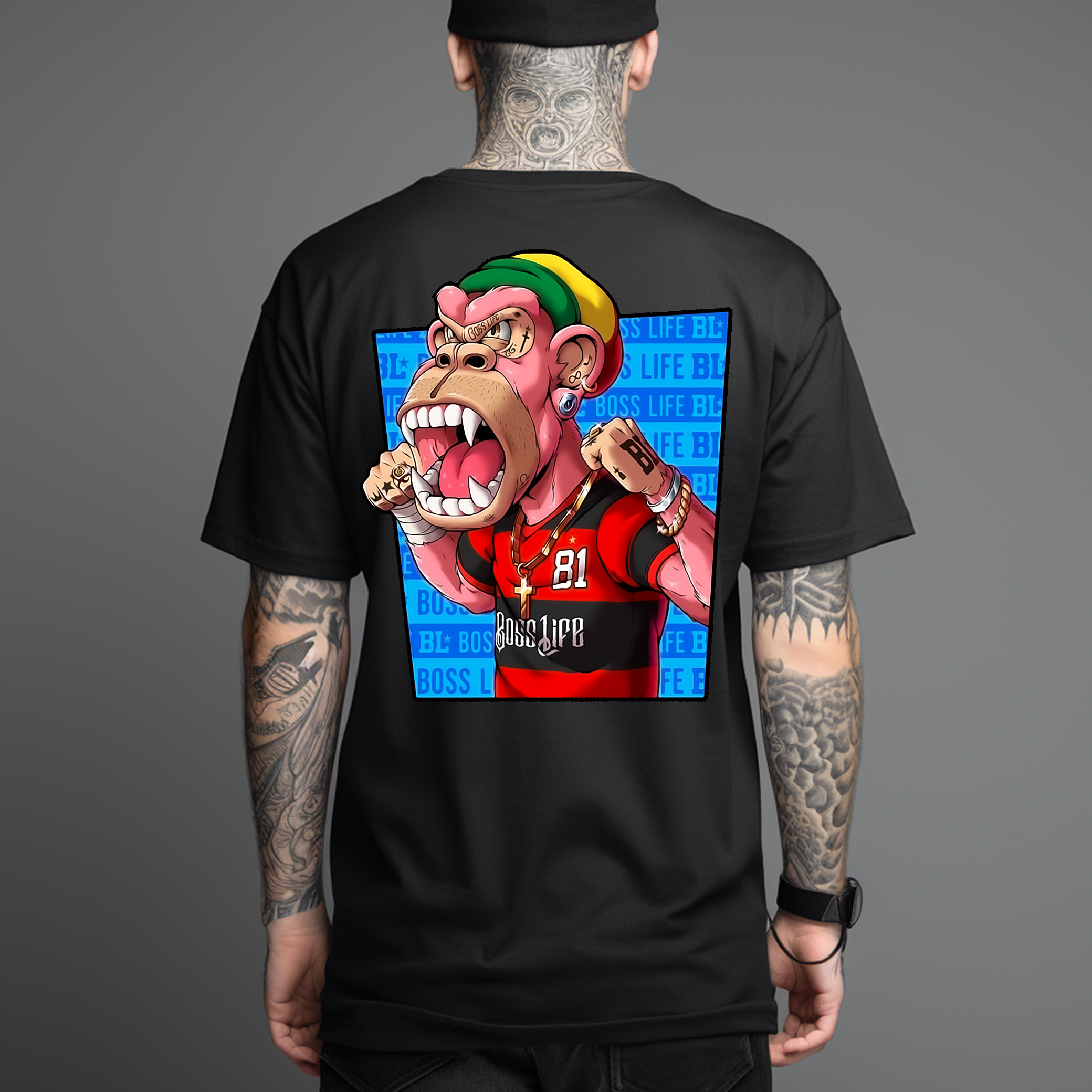 Polera Monkey - Estilo Urbano-1