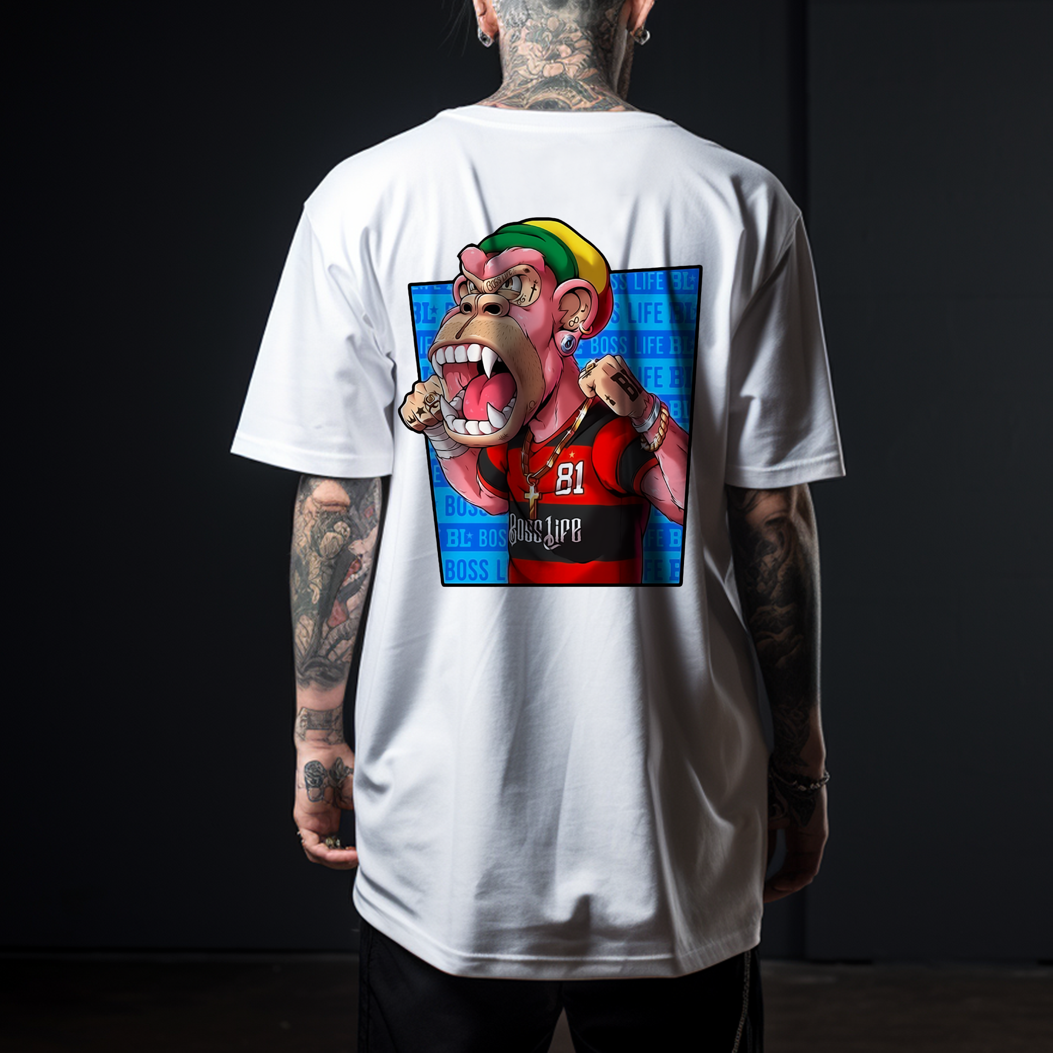 Polera Monkey - Estilo Urbano-1