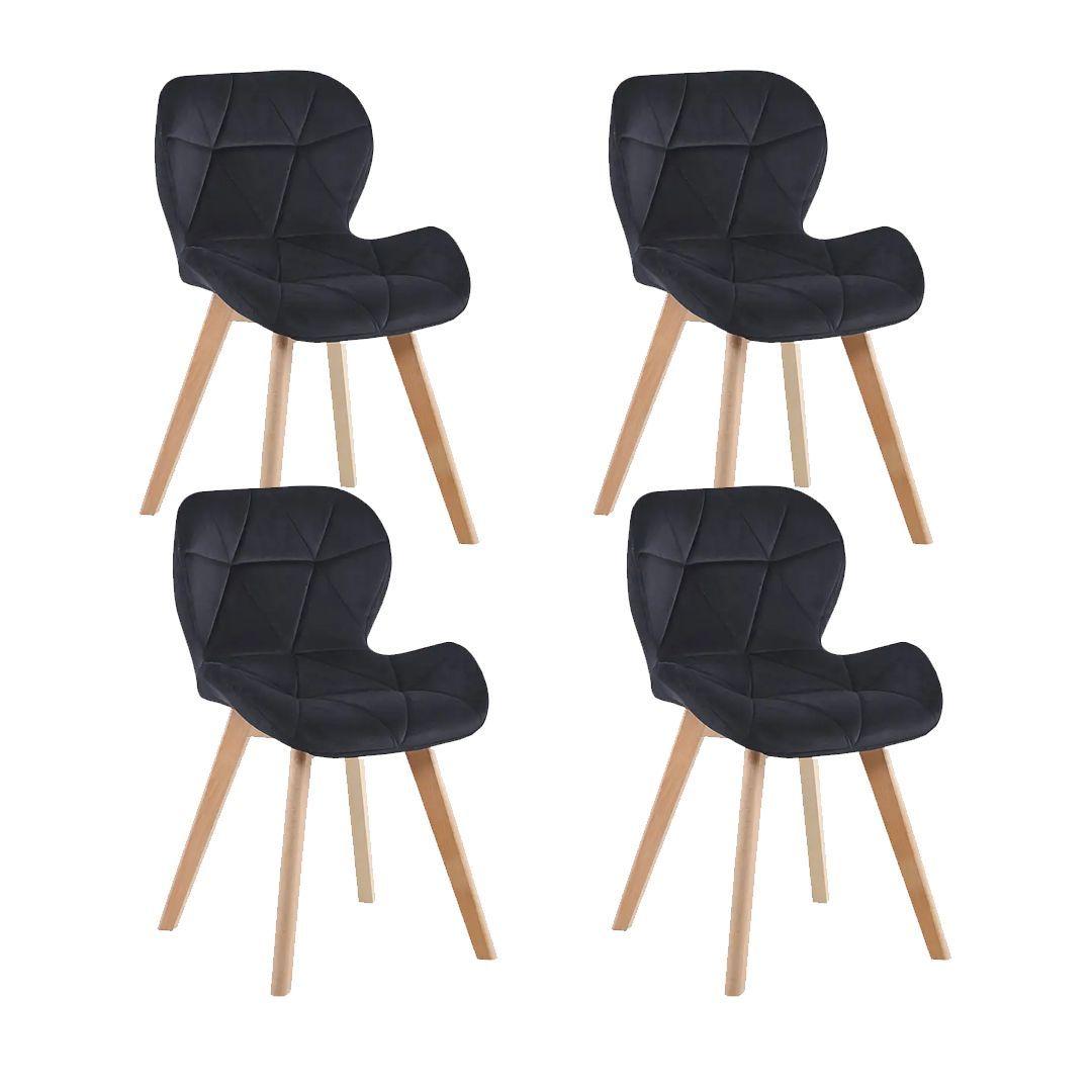 Pack 4 Sillas Mariposa Velvet Wood-0