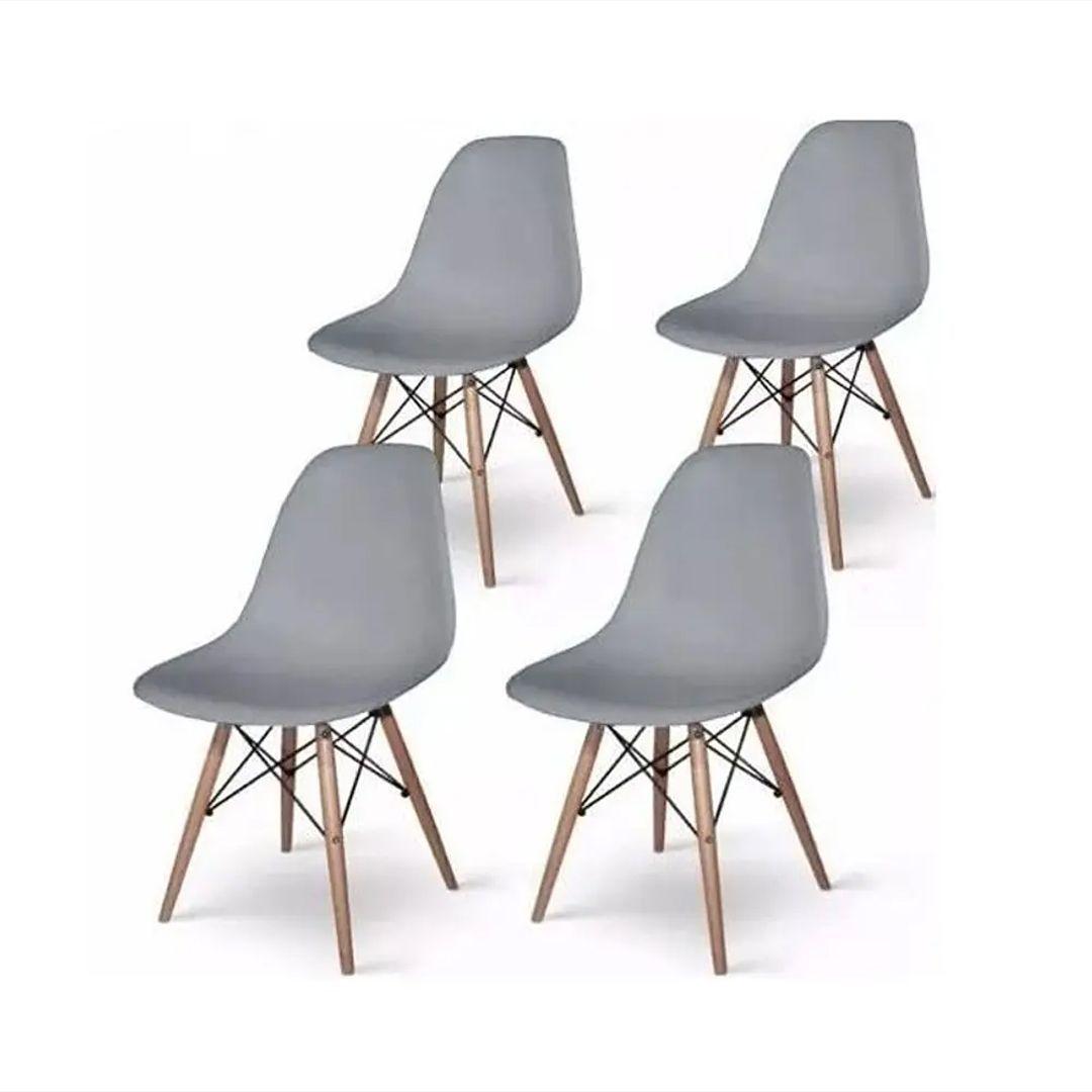 Pack 4 Sillas Clásicas Eames Réplica -0