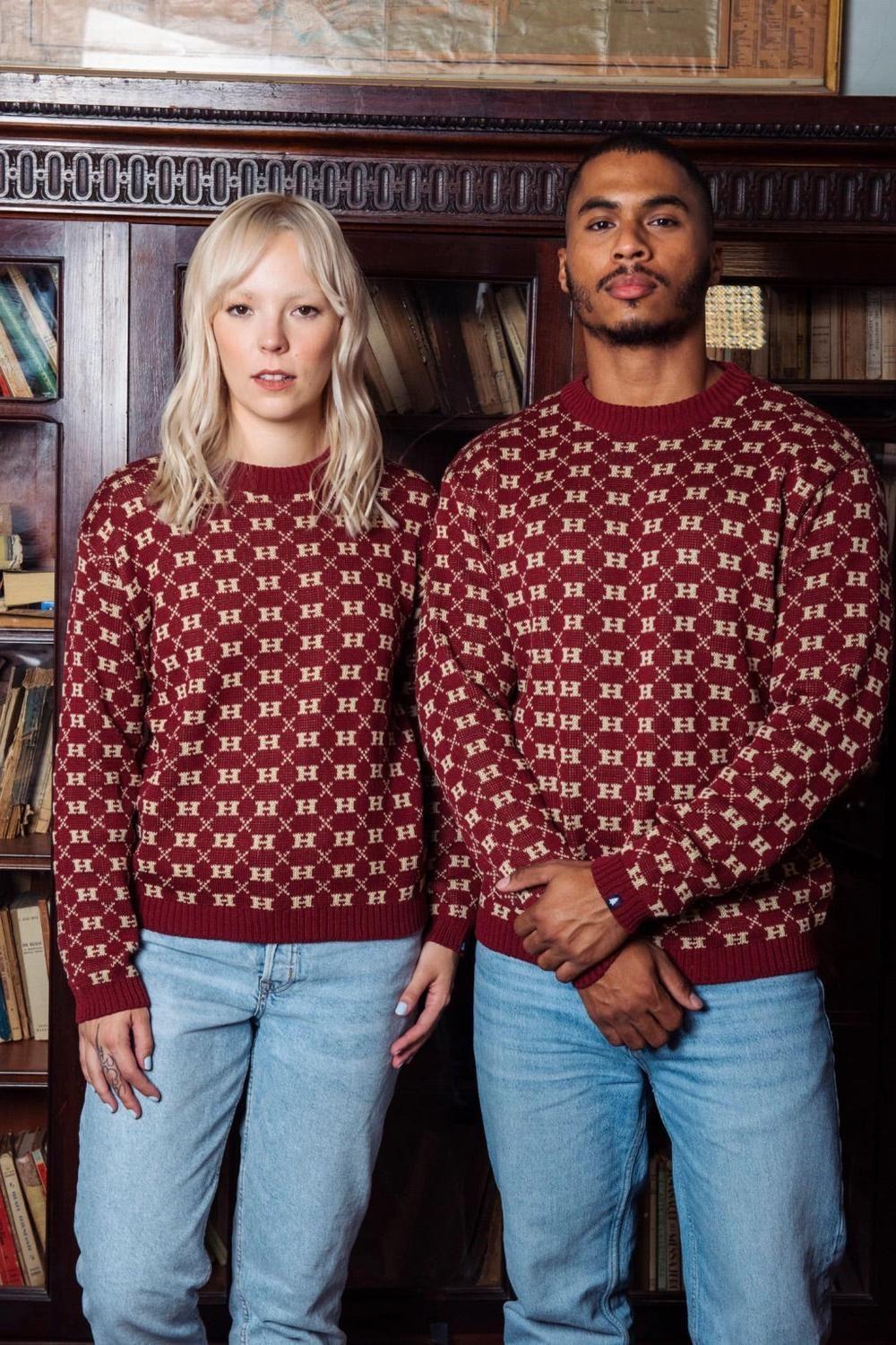 Harry Potter Hogwarts Pattern Sweater-2