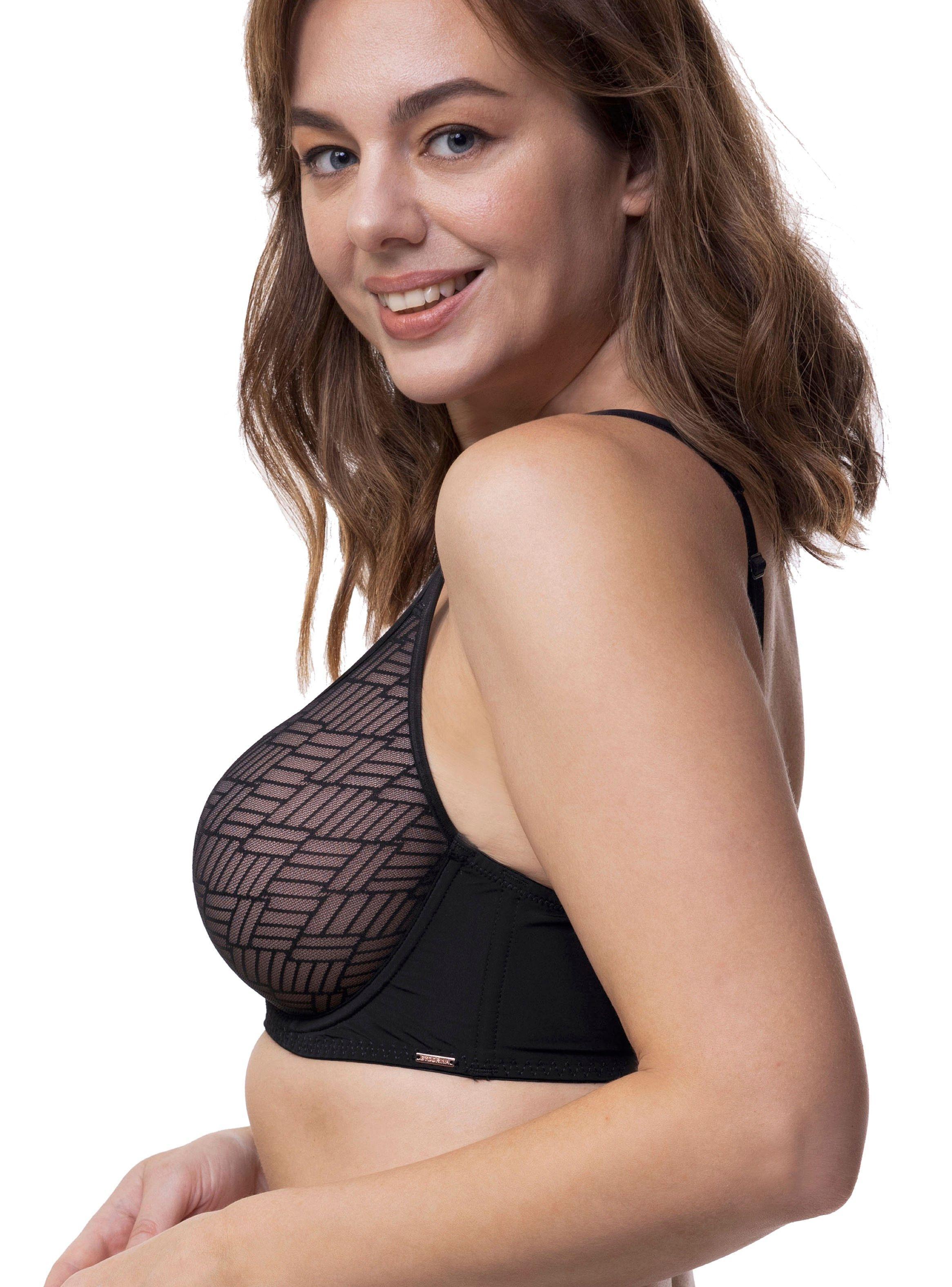 Sostén Spacer Leila Negro COPAS C y D D001725L-1