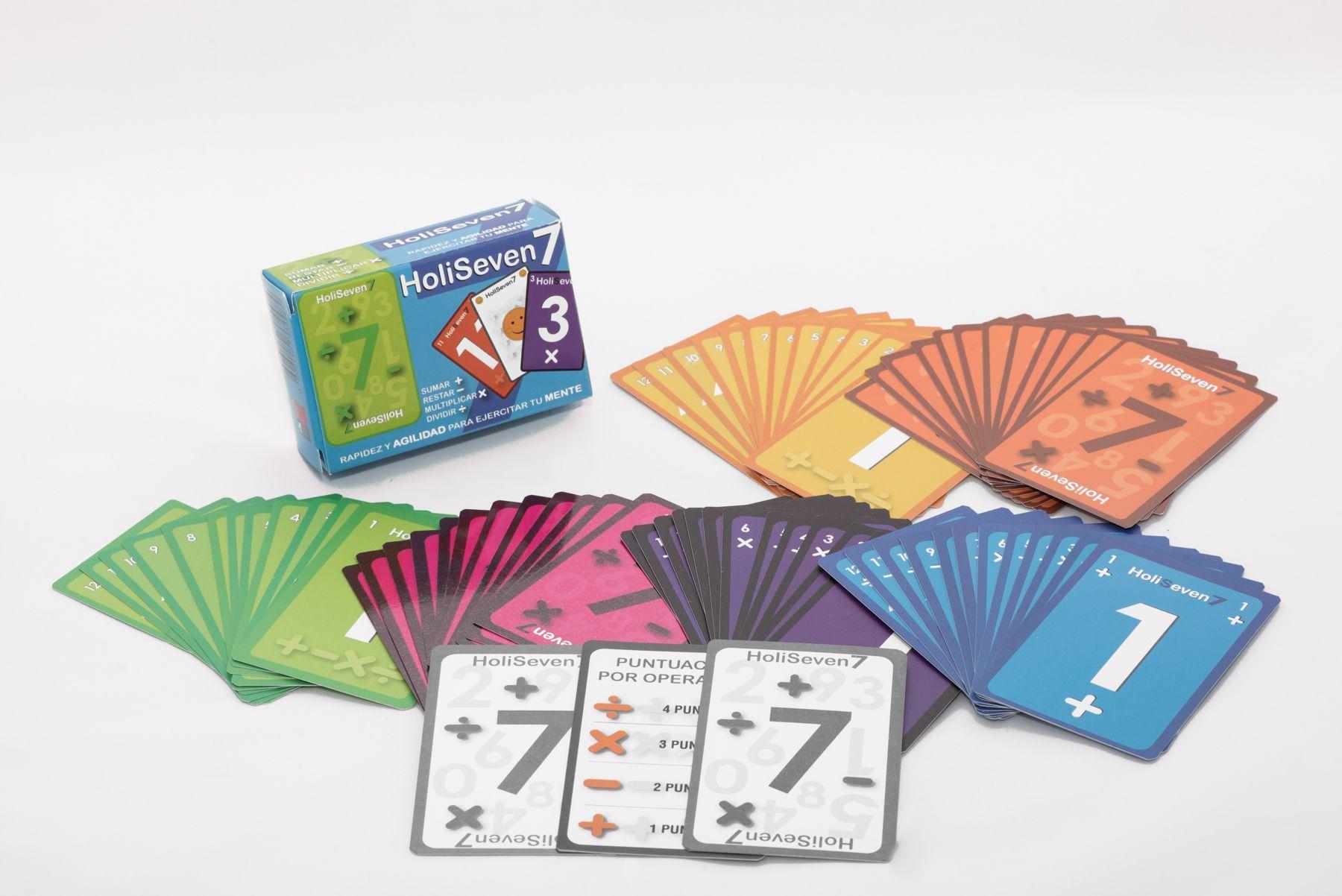 Cartas Entrenar el Cálculo Mental +-x: HoliSeven7-1