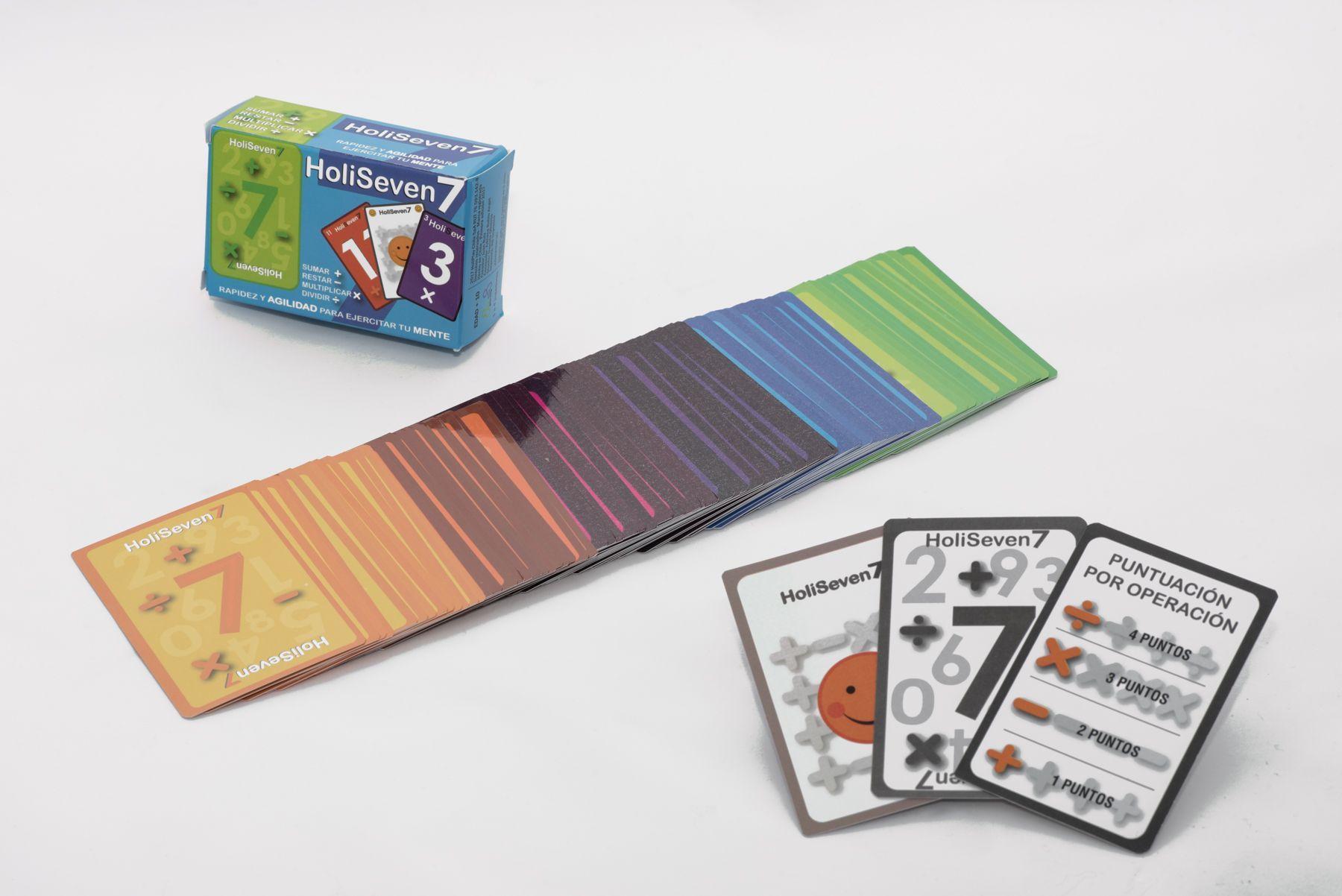 Cartas Entrenar el Cálculo Mental +-x: HoliSeven7-2