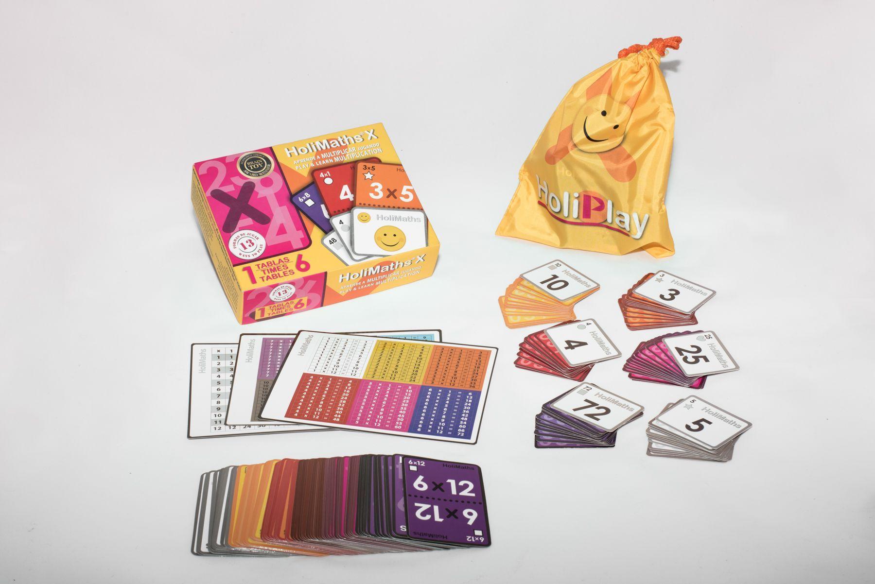 Cartas Aprende a Multiplicar con HoliMaths X 1-12-1