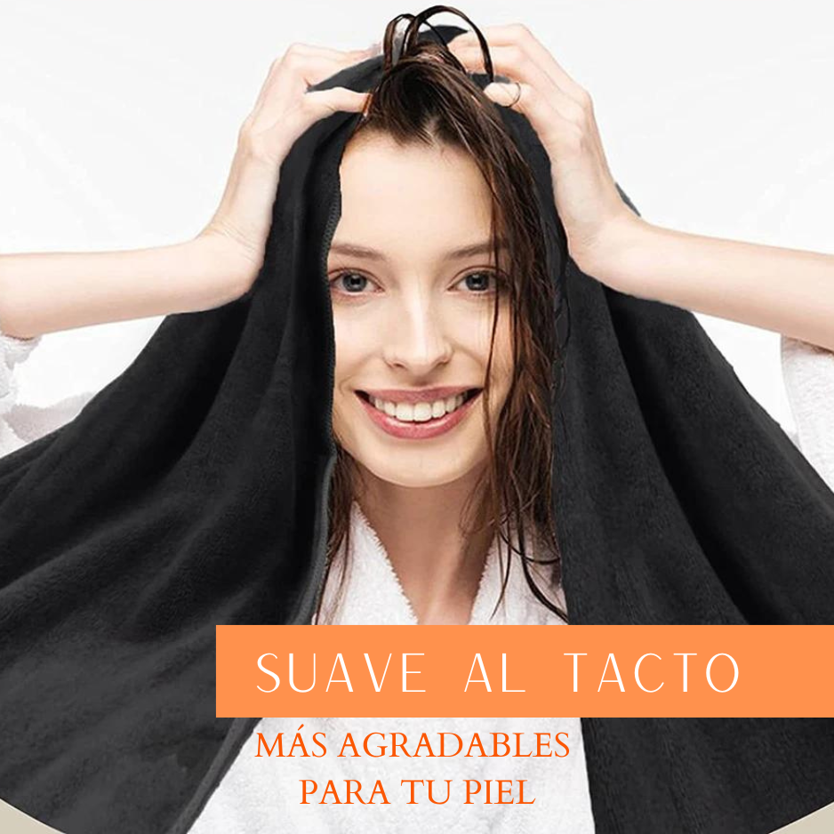 Pack 6 Toalla Negra Peluqueria Hotel Barberia Spa Gym 50x100-6