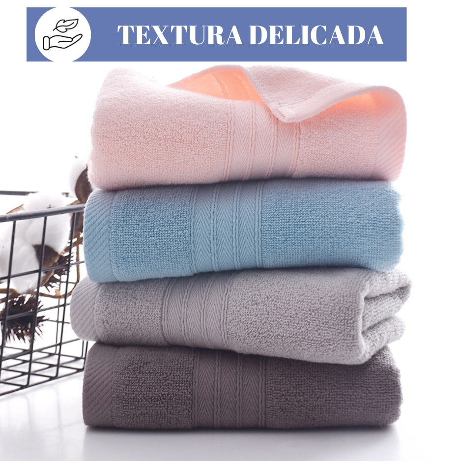 Pack 3 Toallas Baño Hotel 100% Algodón De 70x140 Cm 450gr-5