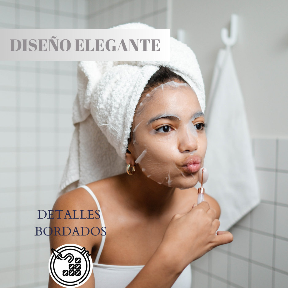 Set 3 Toallas De Baño Hotel De Algodon Blancas 70x140 370gr-3