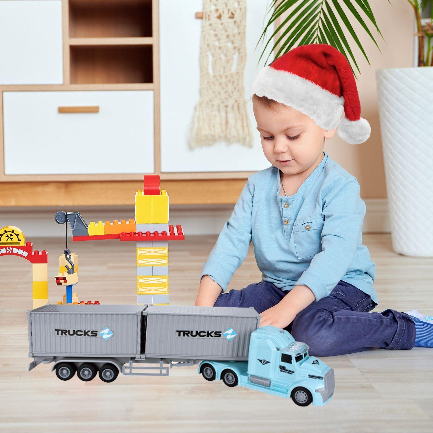 Camion Juguete Contenedor Container Truck Con Luz Y Sonido Agregar a favoritos-1