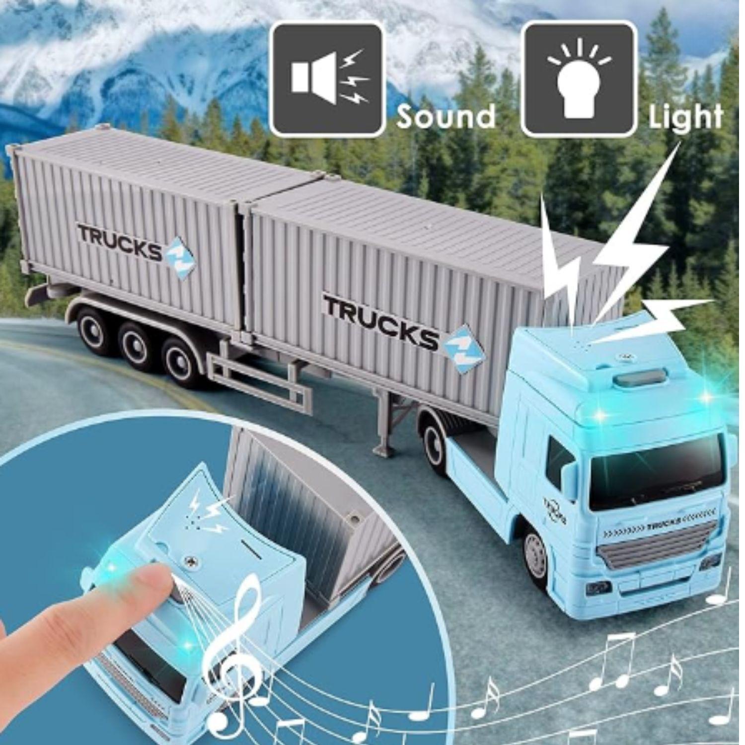 Camion Juguete Contenedor Container Truck Con Luz Y Sonido Agregar a favoritos-5