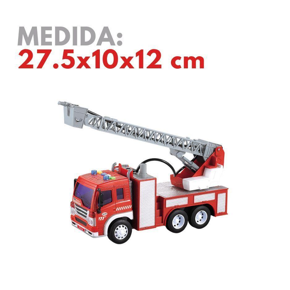 Camión De Bombero Juguete Con Luz Sonido Y Pulveriza Agua-4
