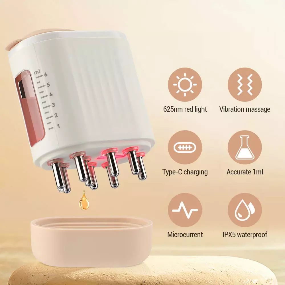 Masajeador De Microcorriente Para El Cuero Cabelludoluz Led-2