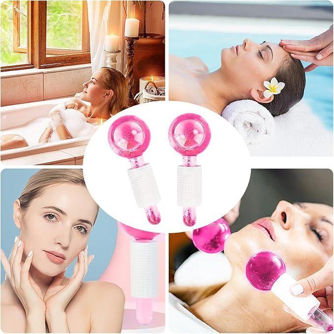 Hockey Sobre Hielo De Gran Belleza,Enfriamiento Facial  Rosado-4