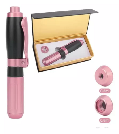 Hyaluron Pen Lápiz De Alta Presión Pink 5 Agujas De Regalo-2