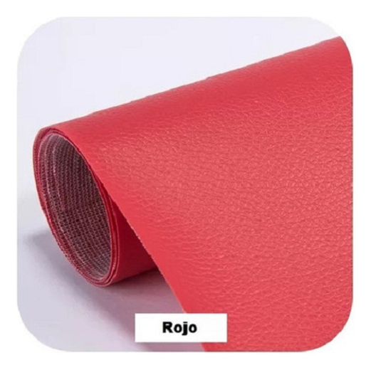 Parche Adhesivo Cuero Impermeable 30x20sofás Reparación Rojo-0