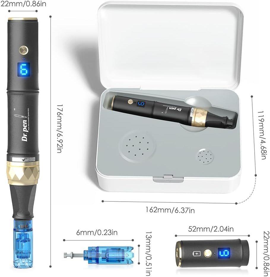 Dr pen Ultima A8s Dermapen Profesional Con 20 cartuchos-3