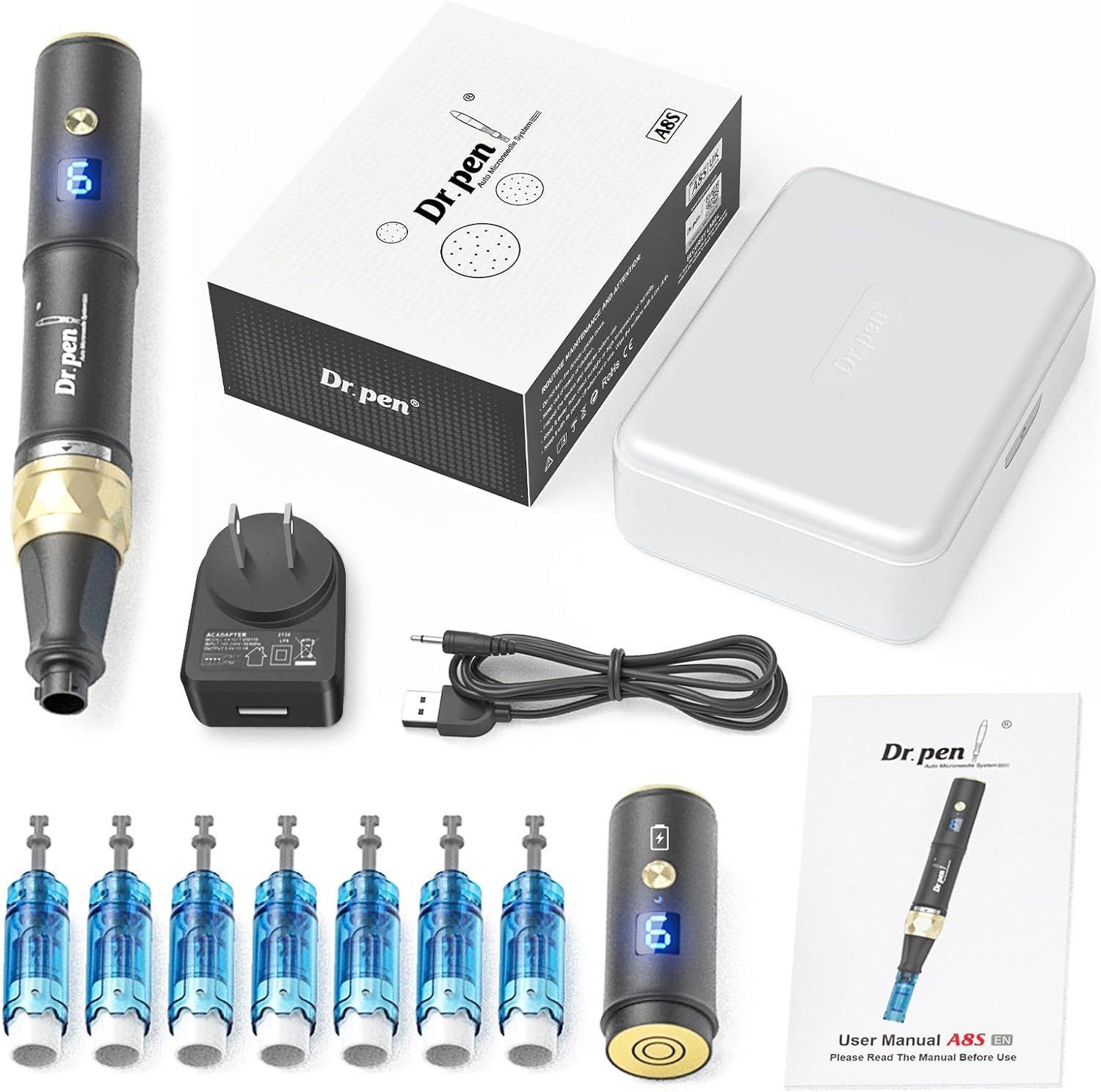 Dr pen Ultima A8s Dermapen Profesional Con 20 cartuchos-4