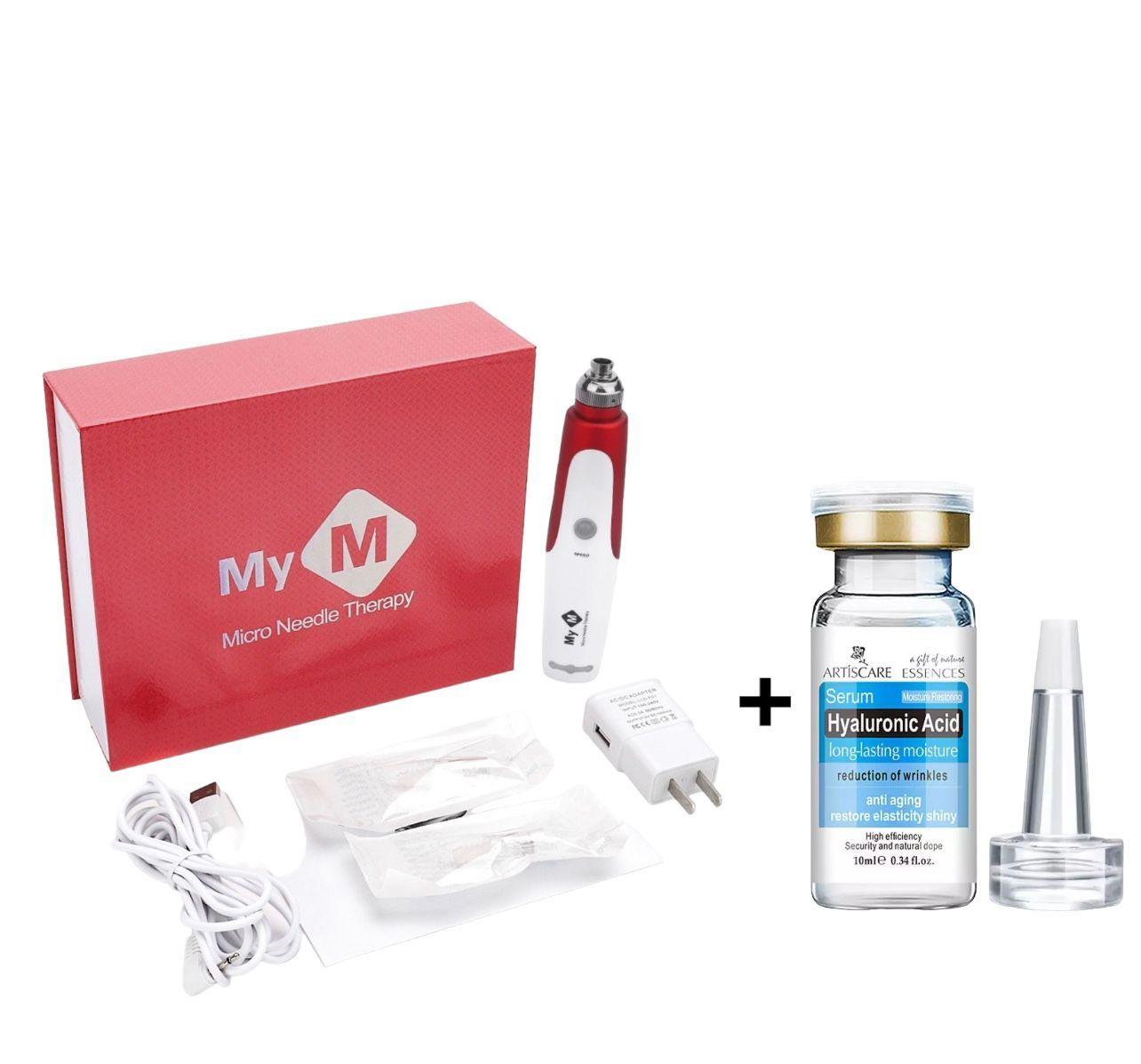 Dermapen M Y M Mas 2 Agujas Mas Acido Hialuronico De Regalo-0