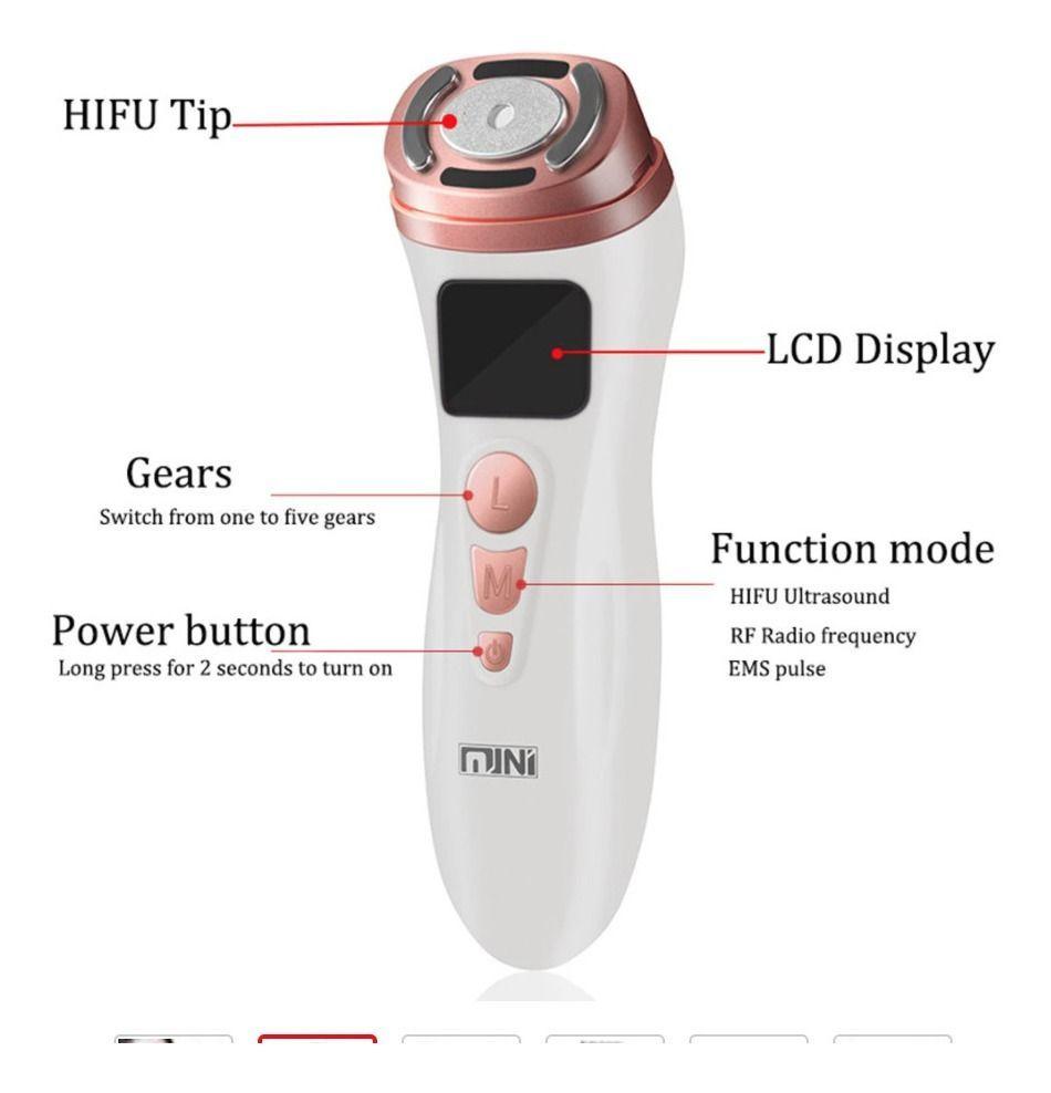 Hifu Mini 2.0 Original 2ª Generación Hifu Rf Ems , Mas Obsequio-2