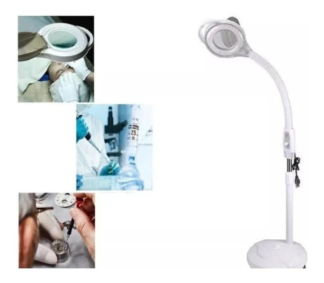 Lupa Con Luz Led  Mas Vaporozono Con Panel Digital Aire Frio  Calor-3