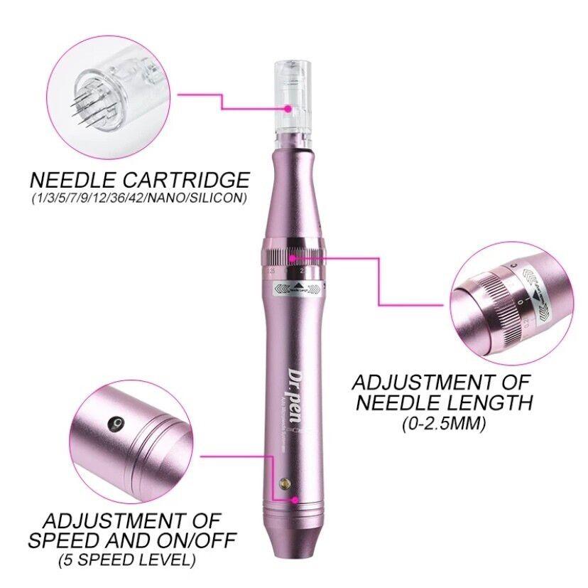Dermapen M7 Inalambrico 5Velocidades+22 Agujas-4