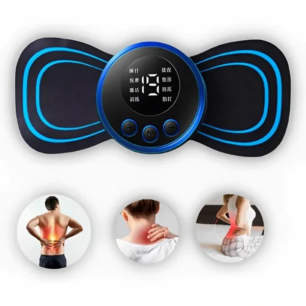 Masajeador Corporal Vibratorio Electrico Alivia El Dolor Corporal Color Negro-4