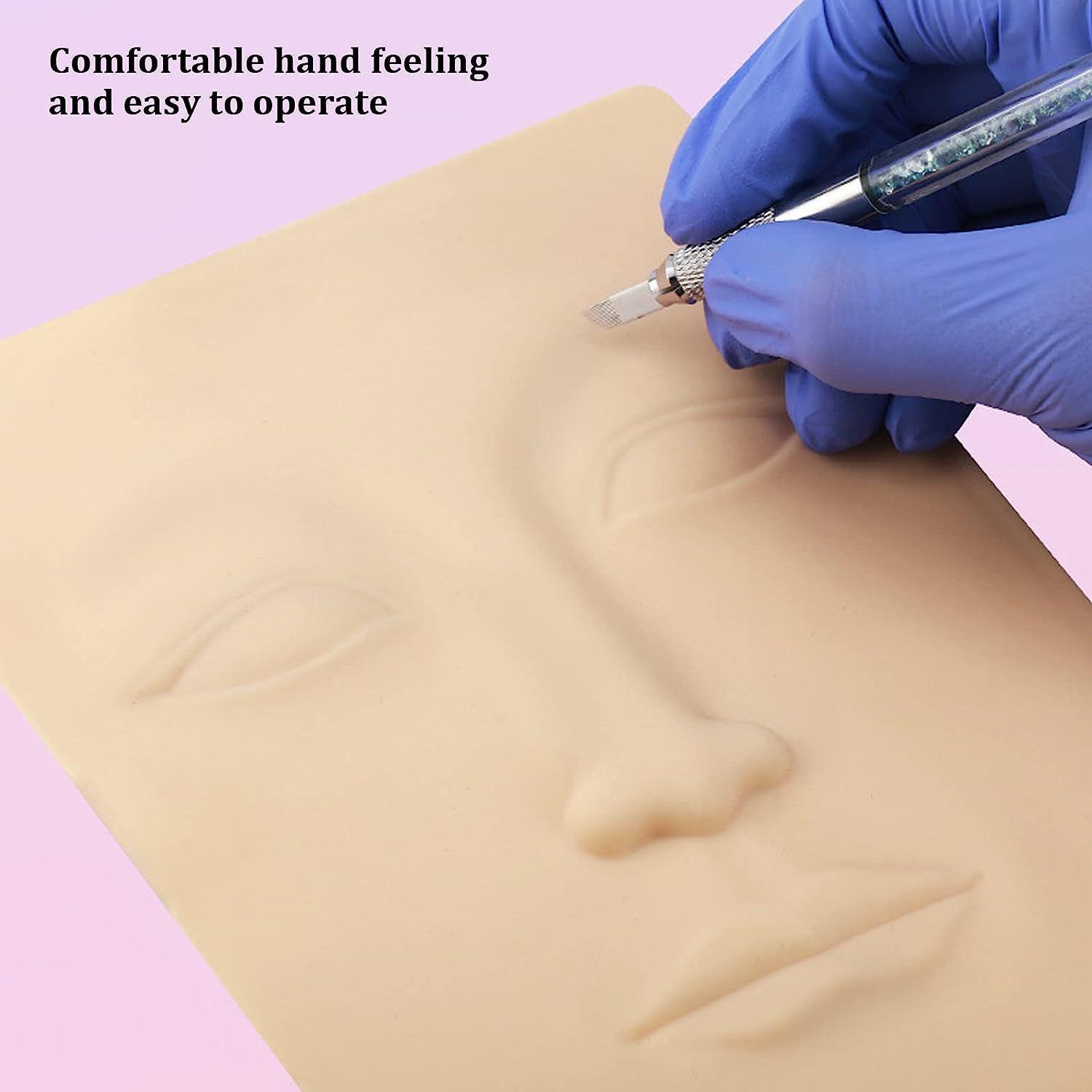 Piel sintetica Para Practica De MicrobladingTatuajes Cejas-4