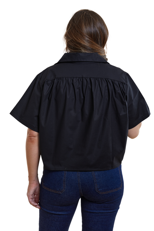 Blusa Crop Lou Negro-1