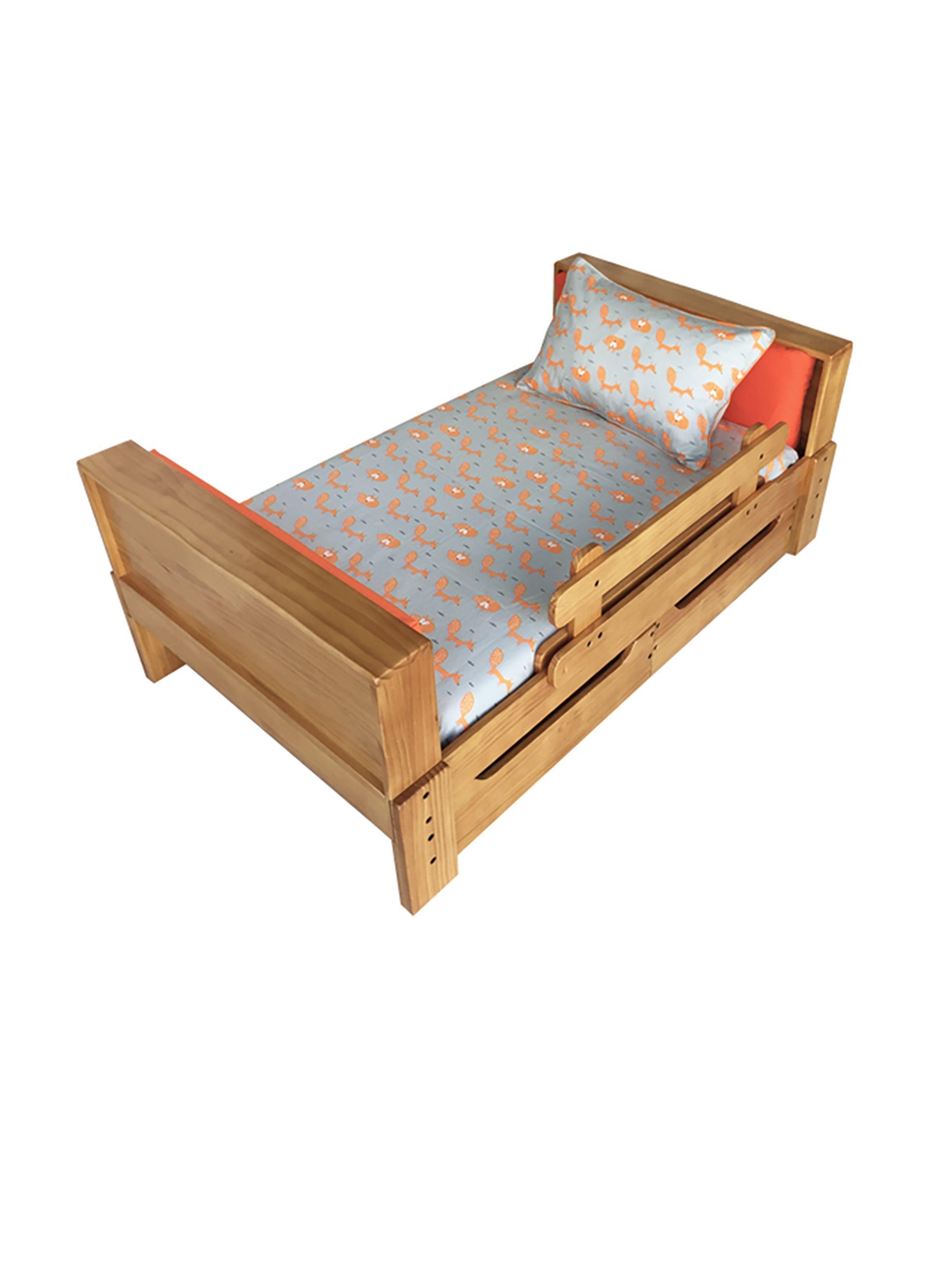 FUNDA de Plumón ( CUBRECAMA ) Orange Fox (120X140) 100% Algodón - para cama infantil o cuna-0