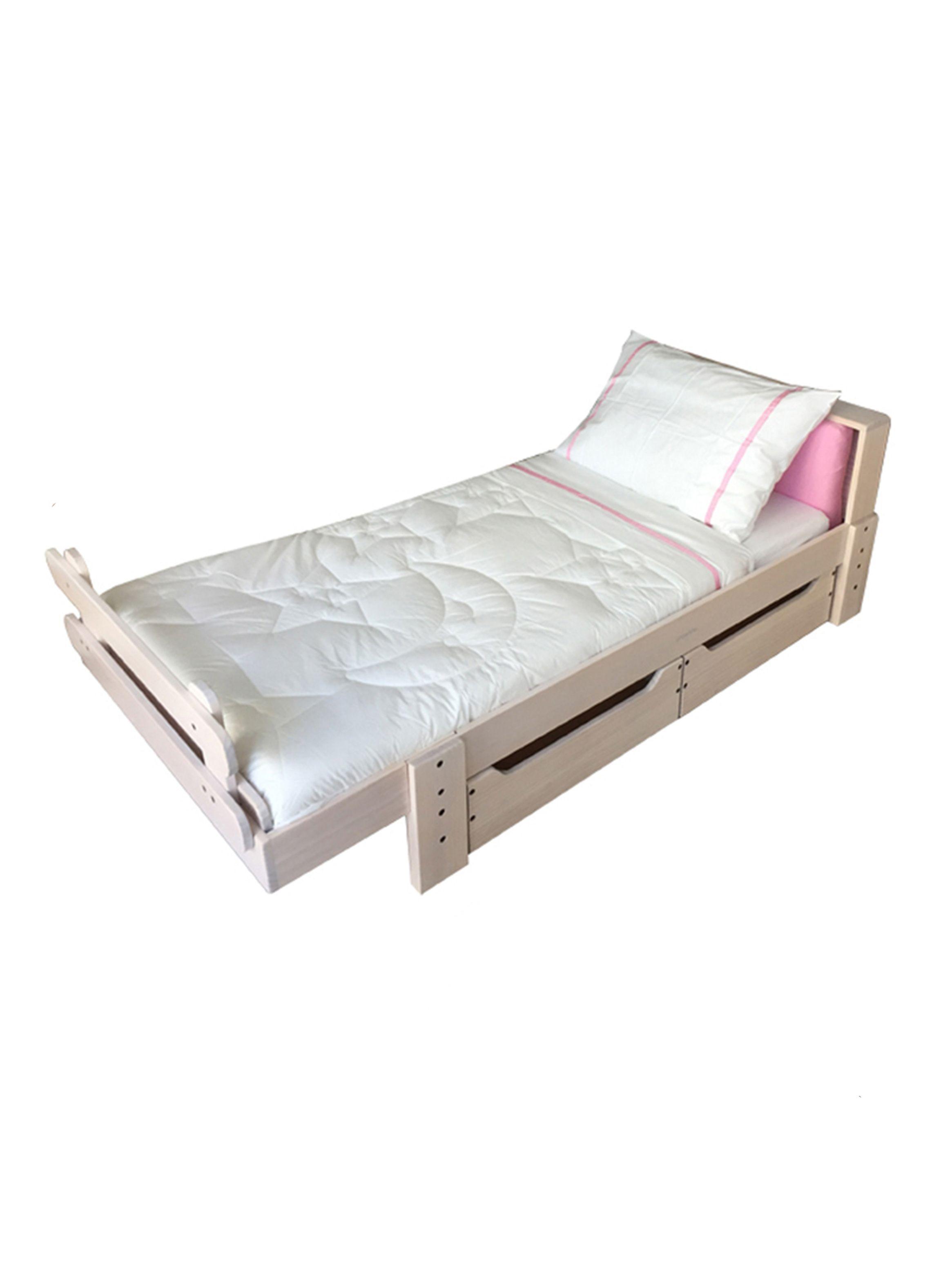 SÁBANAS cuna/cama infantil 300 HILOS para colchón 154x77x10-Rosado-0