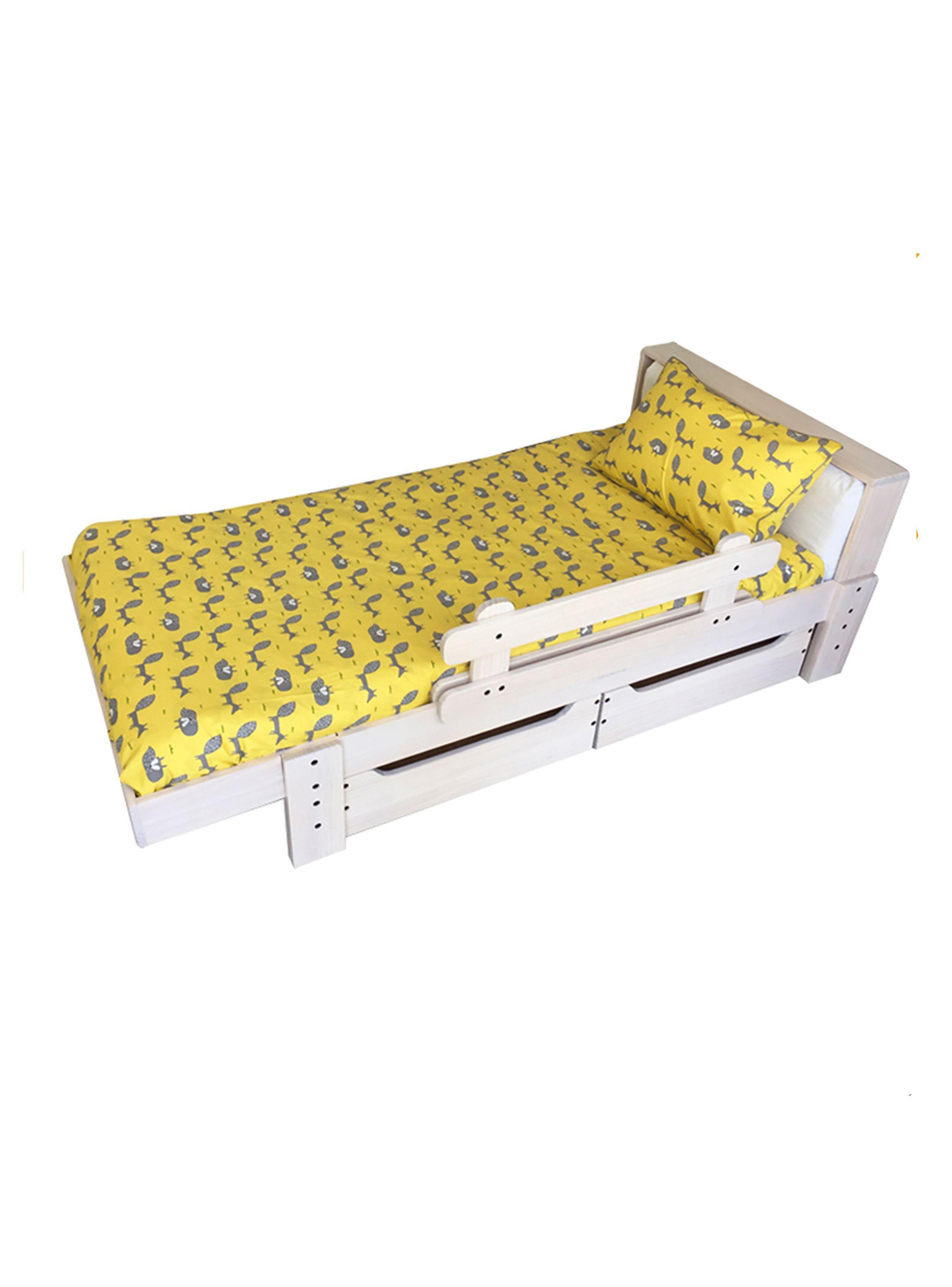 FUNDA de Plumón ( CUBRECAMA ) Yellow Fox (120X180) 100% Algodón - para cama infantil o cuna-0