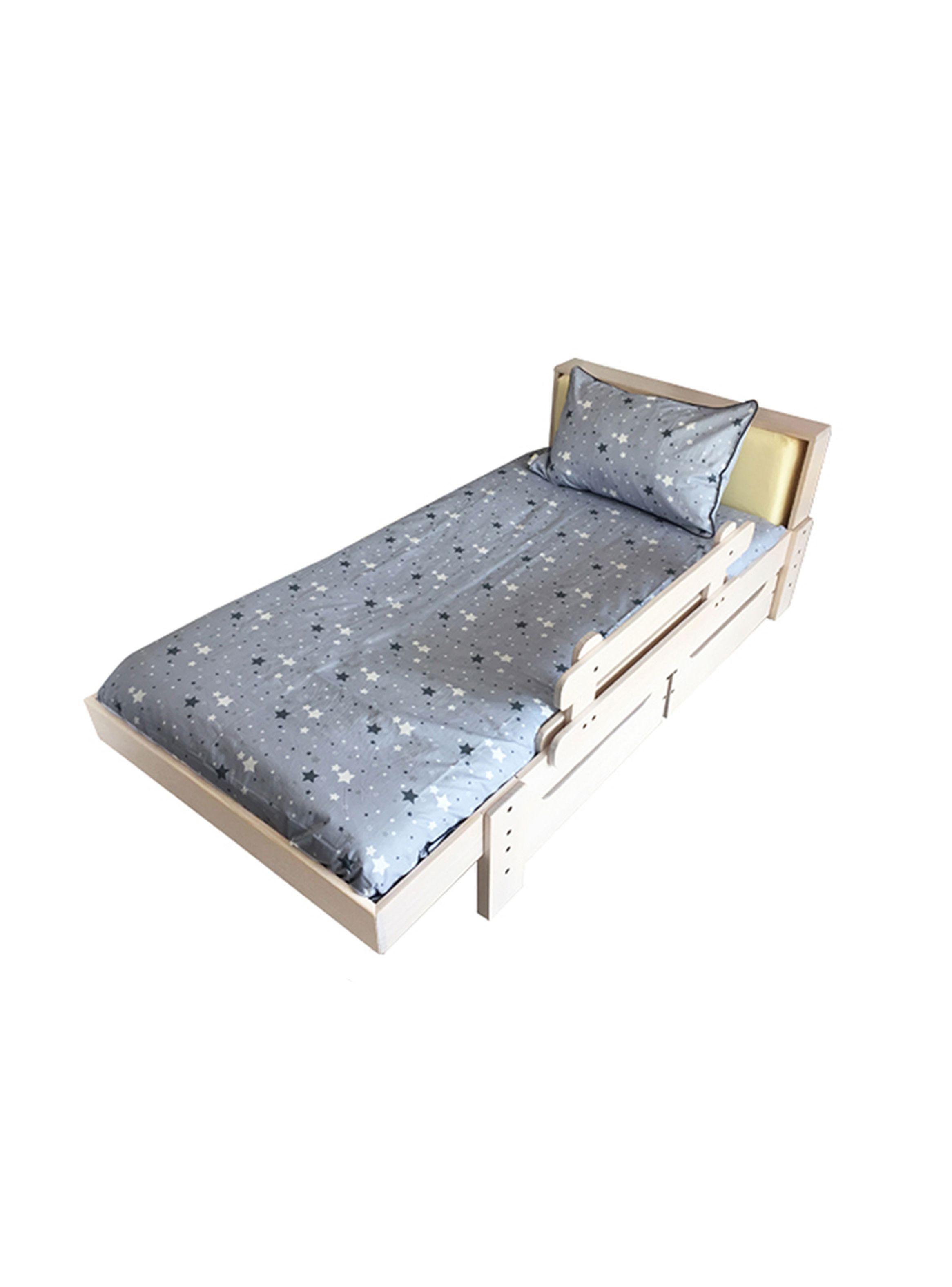 FUNDA DE PLUMÓN ( CUBRECAMA ) STARS IN GREY (120X180) 100% Algodón - para cama infantil o cuna-0