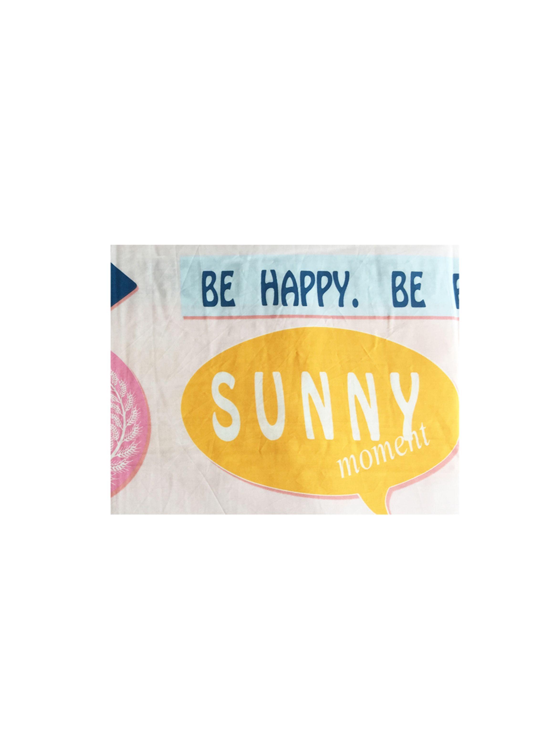 FUNDA DE PLUMÓN ( CUBRECAMA ) SUNNY WORDS 1 PLAZA (140X220) 100% Algodón-1