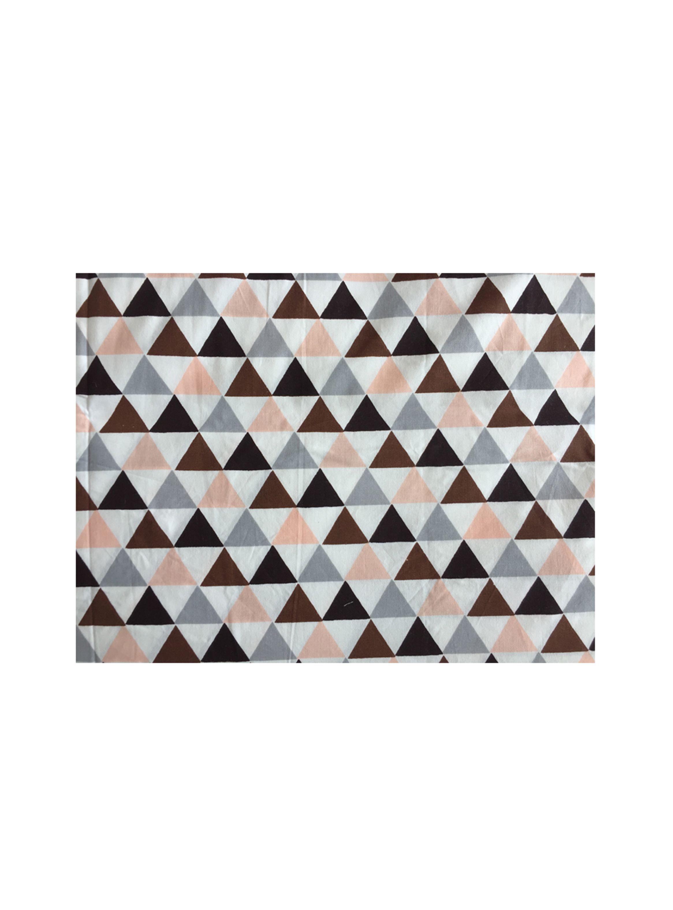 FUNDA DE PLUMÓN ( CUBRECAMA ) TRIANGULOS 1 PLAZA (140X220) 100% algodón-1