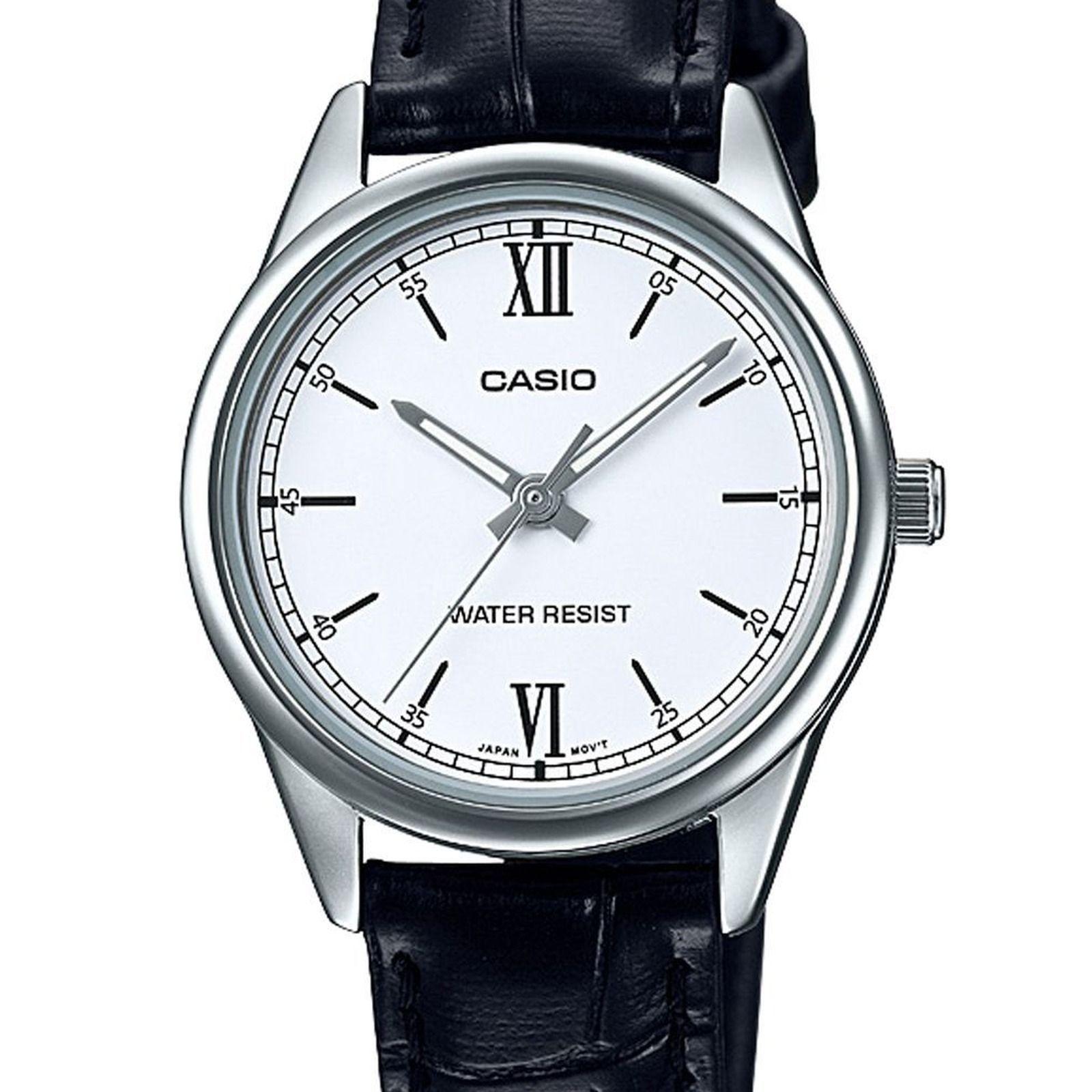 Reloj Casio LTP-V005L-7B2 LTPV005L7B2 Mujer Análogo Cuero Clásico-1