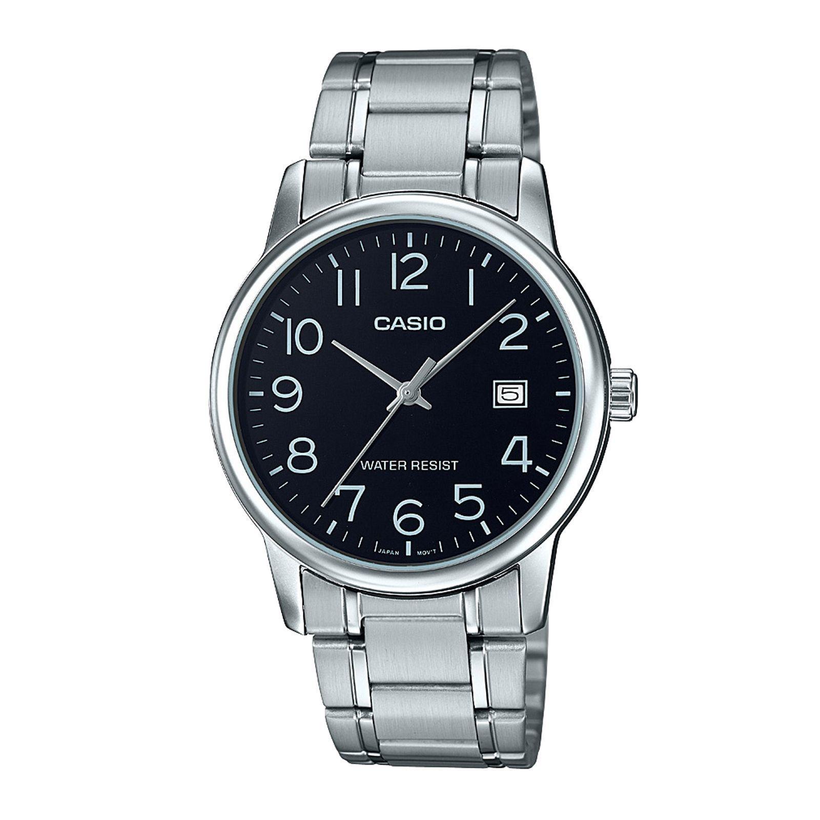 Reloj Casio MTP-V002D-1B MTPV002D1B Hombre Análogo Acero Clásico-0