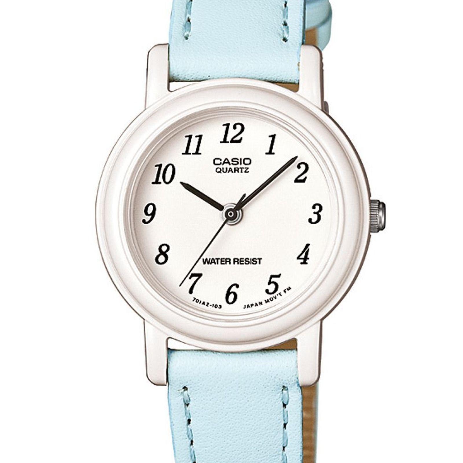 Reloj Casio LQ-139L-2B LQ139L2B Mujer Análogo Cuero-1
