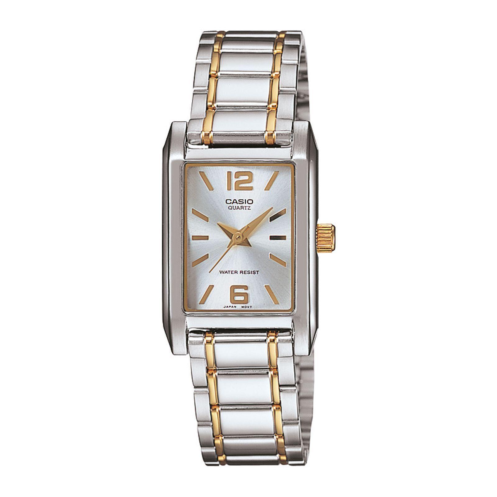 Reloj Casio LTP-1235SG-7A LTP1235SG7A Mujer Análogo Acero-0