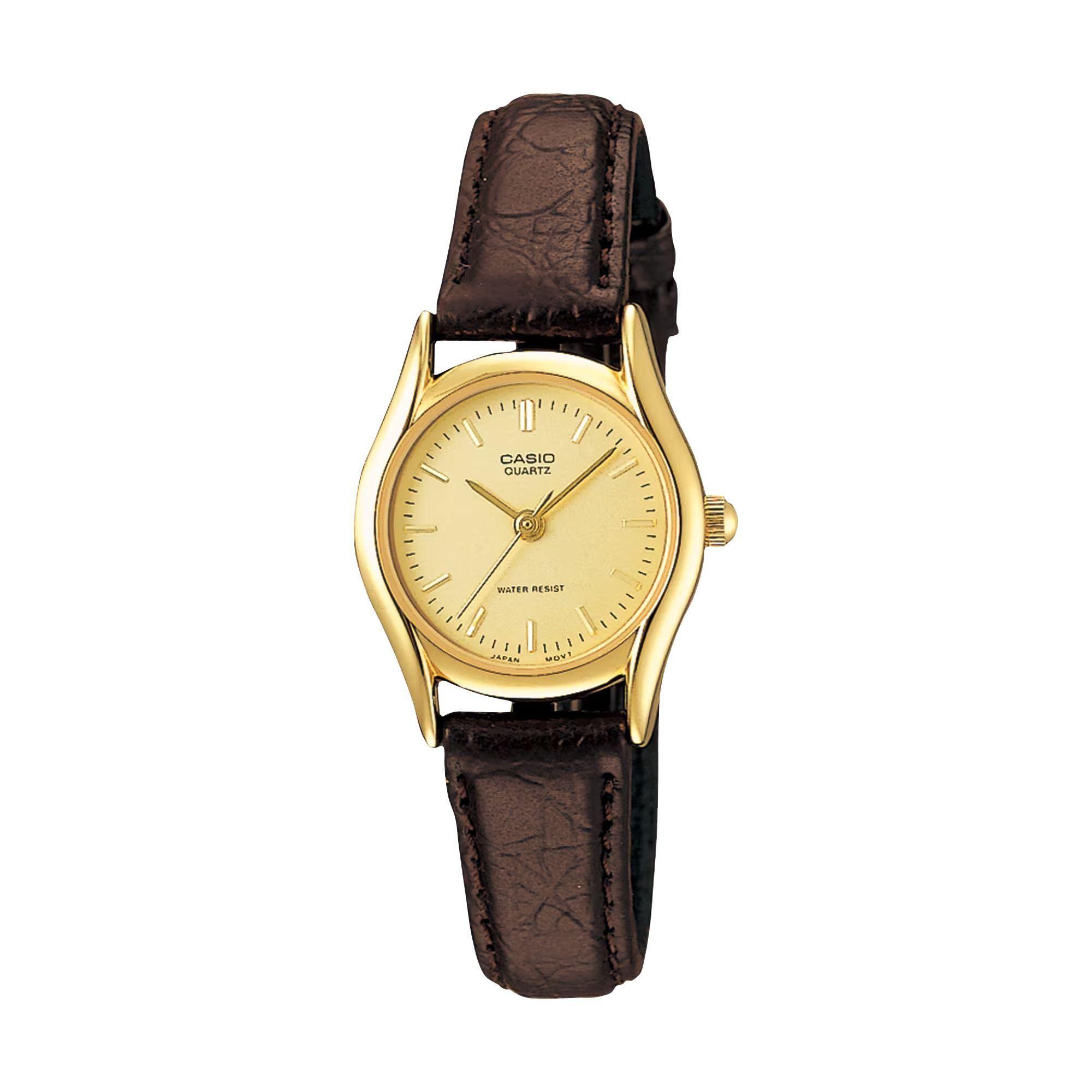 Reloj Casio LTP-1094Q-9AH LTP1094Q9AH Mujer Análogo Cuero Clásico-0