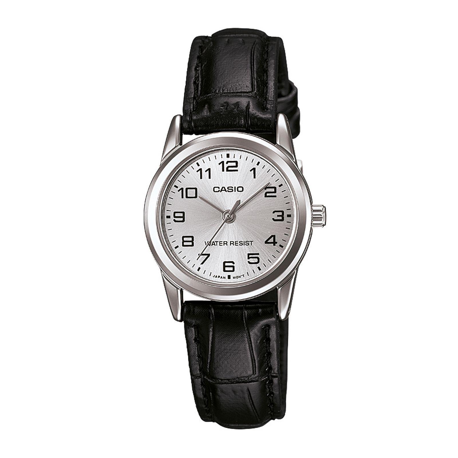 Reloj Casio LTP-V001L-7B LTPV001L7B Mujer Análogo Cuero Casual-0