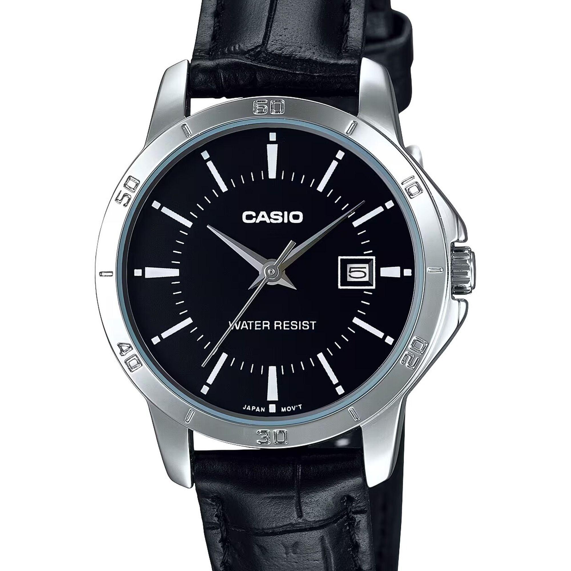 Reloj Casio LTP-V004L-1A LTPV004L1A Mujer Análogo Cuero Clásico-1