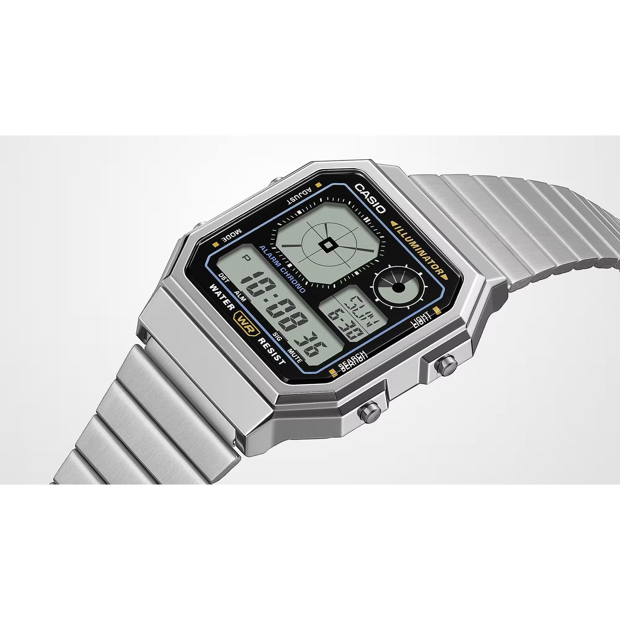 Reloj Casio A130WE-7A A130WE7A Vintage Unisex Digital Acero-2