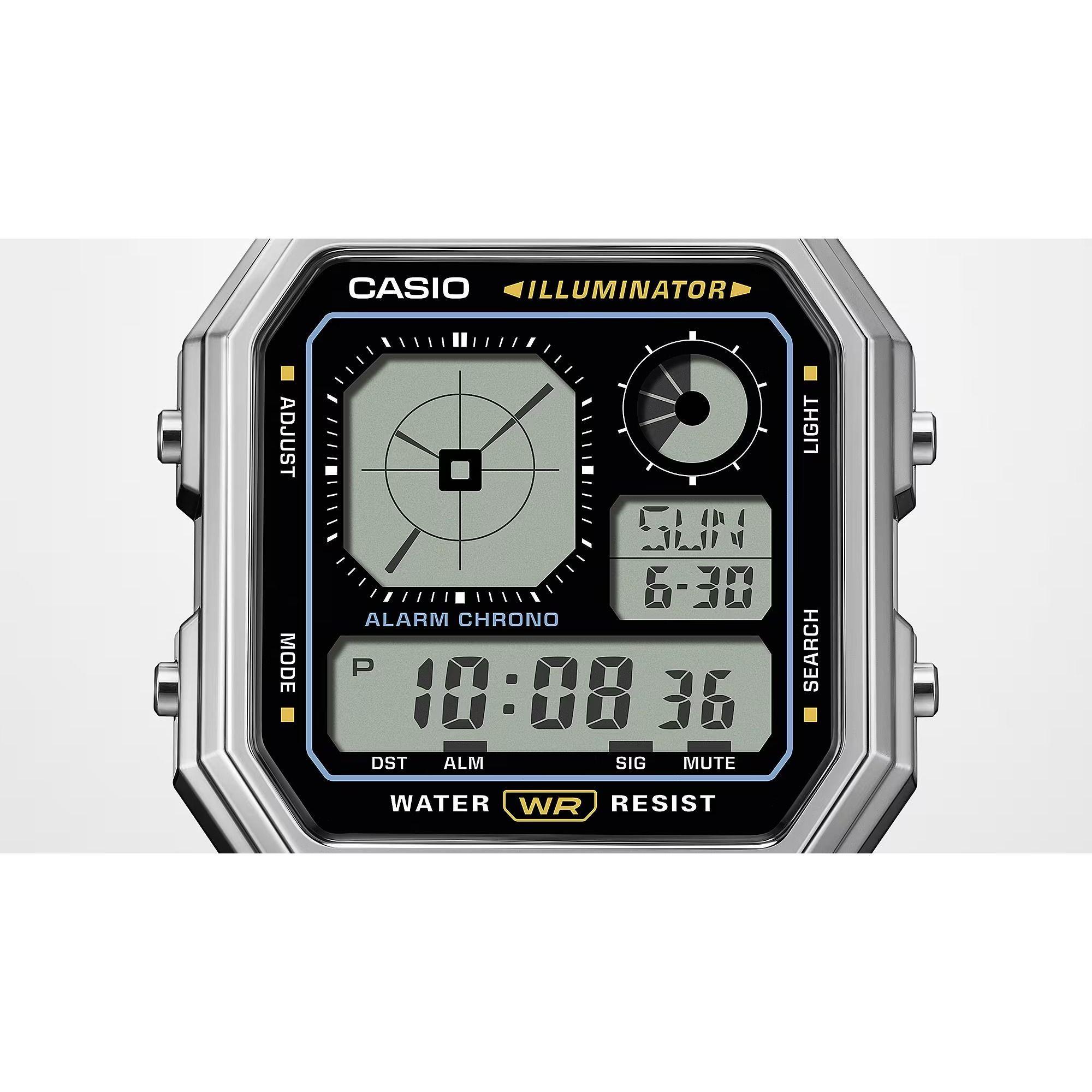 Reloj Casio A130WE-7A A130WE7A Vintage Unisex Digital Acero-3