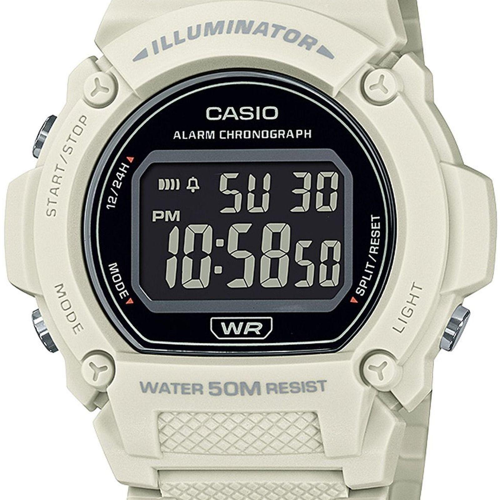 Reloj Casio W-219HC-8B W219HC8B Unisex Digital Resina-1