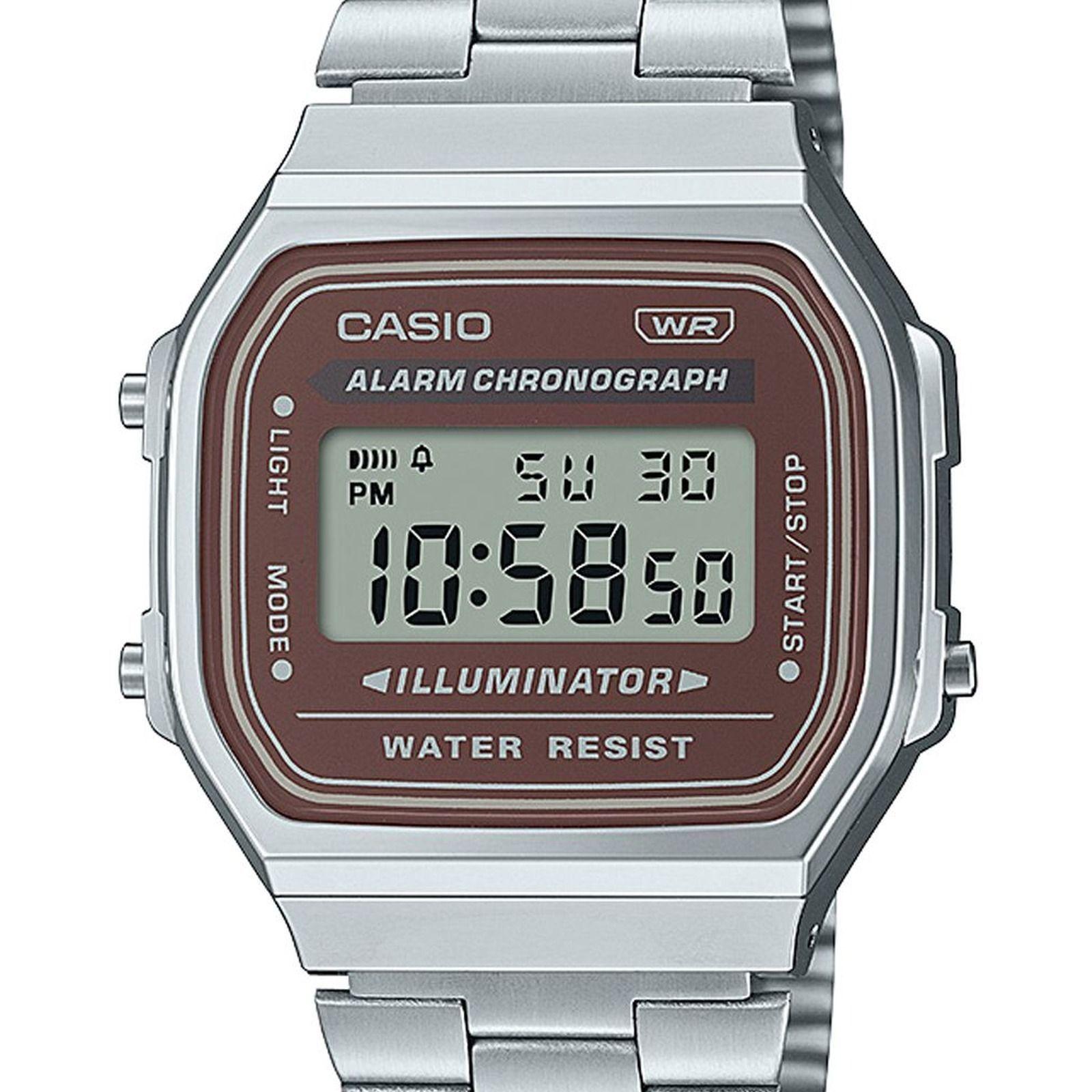 Reloj Casio A168WA-5A A168WA5A Vintage Unisex Digital Acero-1