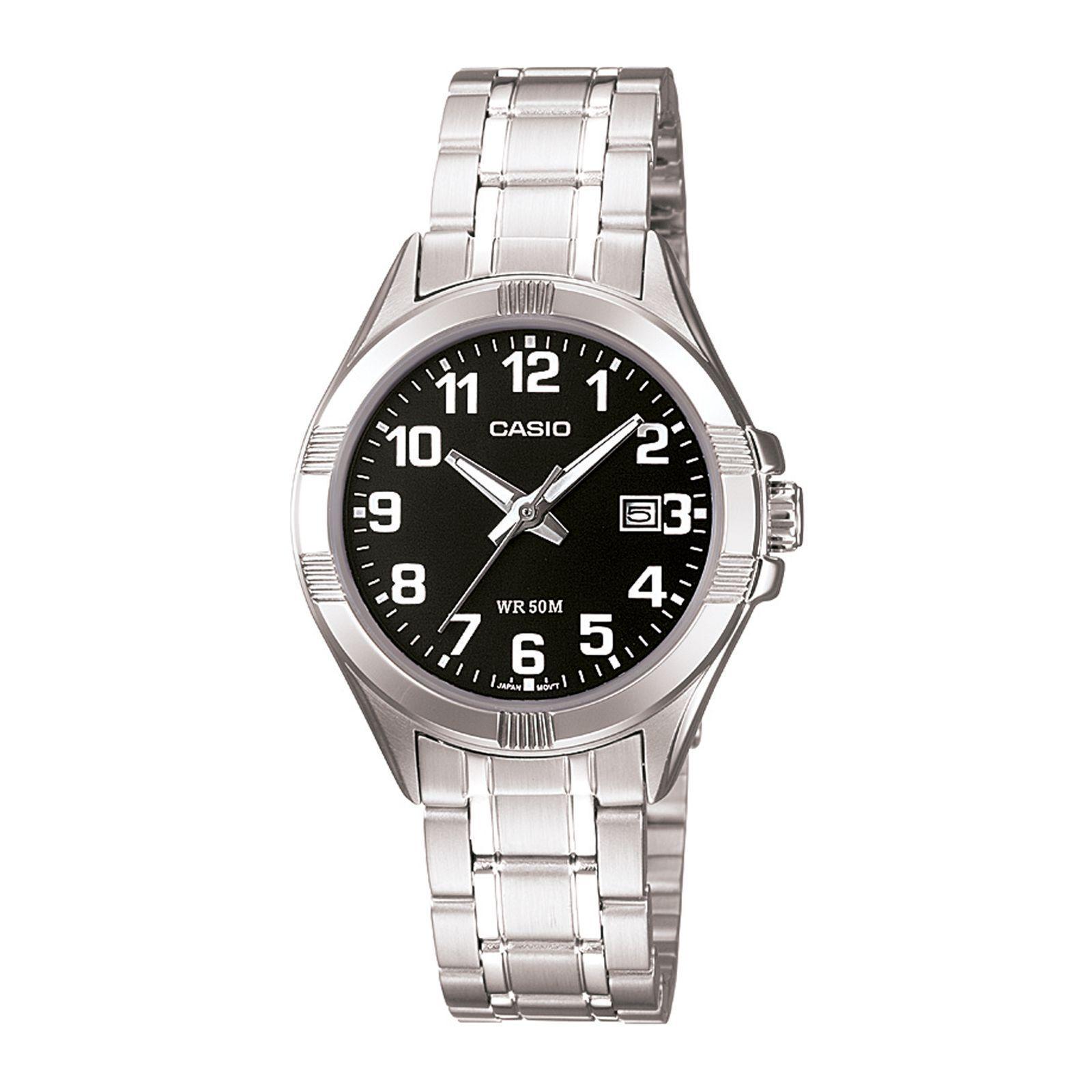 Reloj Casio LTP-1308D-1B LTP1308D1B Mujer Análogo Acero Clásico-0