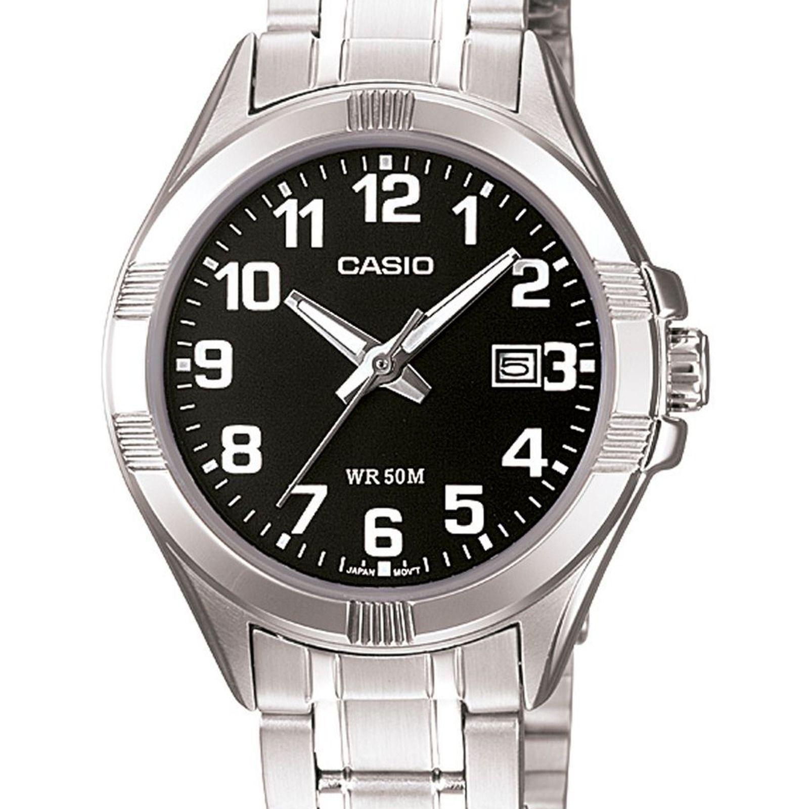 Reloj Casio LTP-1308D-1B LTP1308D1B Mujer Análogo Acero Clásico-1